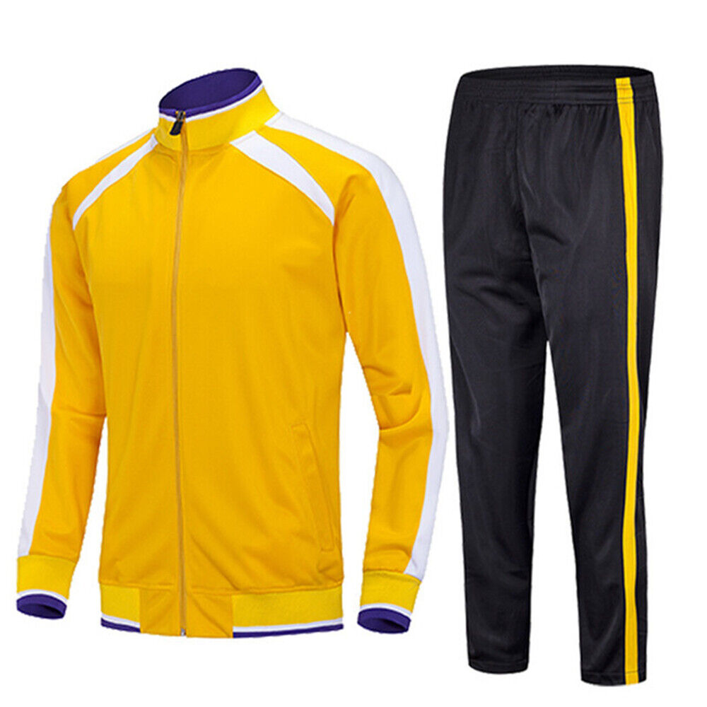 Mens Tracksuit 2 Piece Casual Pant Sweater Jacket Sweatsuit Sport Sweatshirt Set - Imagen 17 de 21