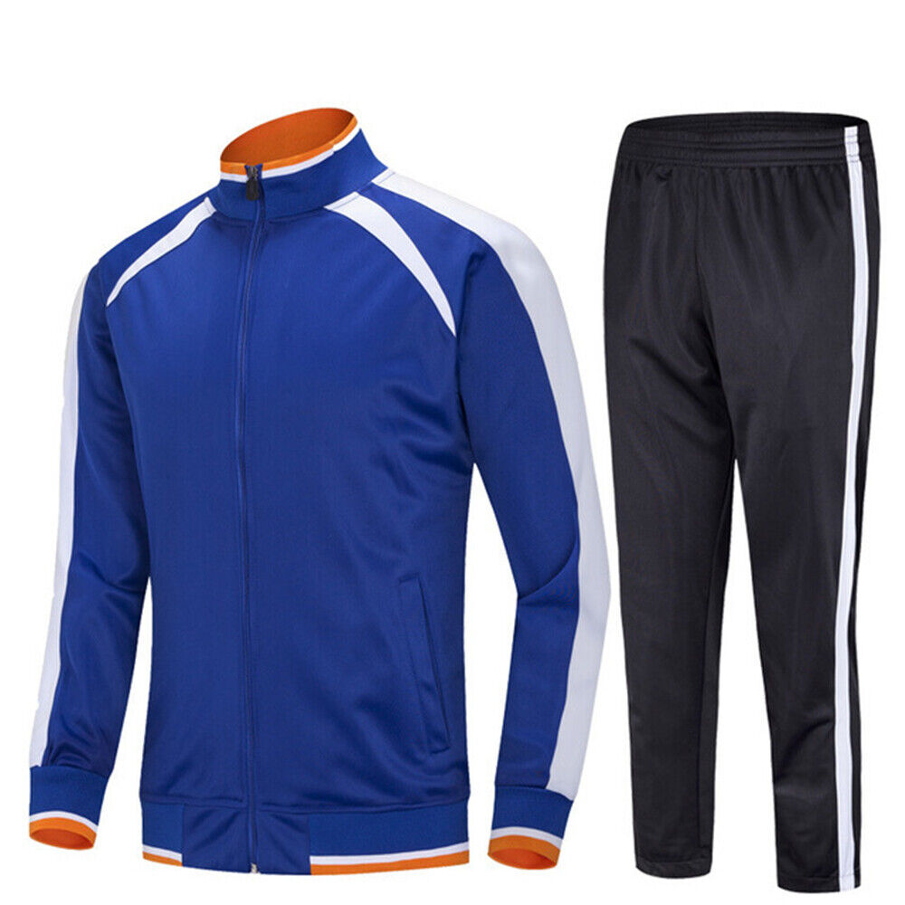 Mens Tracksuit 2 Piece Casual Pant Sweater Jacket Sweatsuit Sport Sweatshirt Set - Imagen 20 de 21