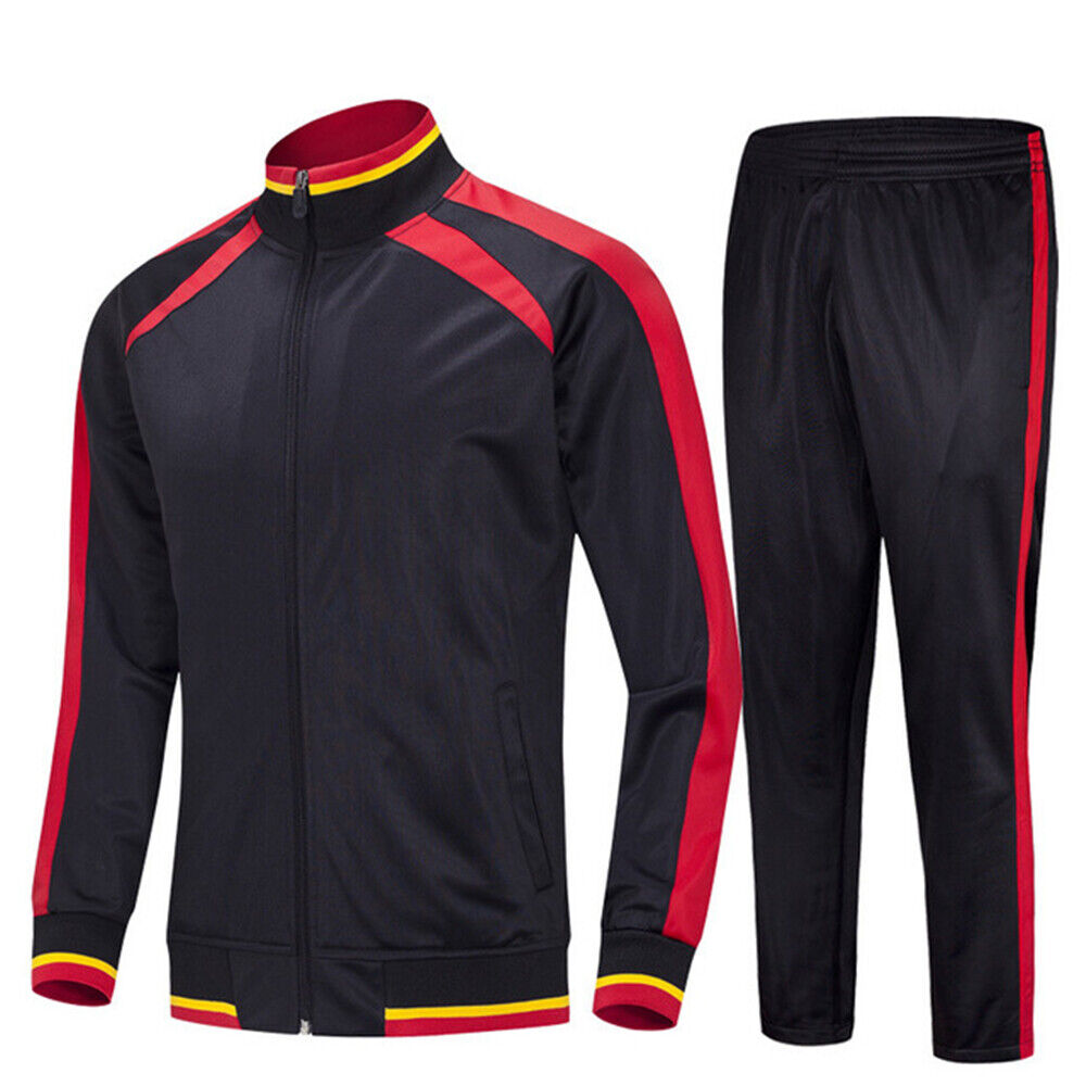 Mens Tracksuit 2 Piece Casual Pant Sweater Jacket Sweatsuit Sport Sweatshirt Set - Imagen 16 de 21