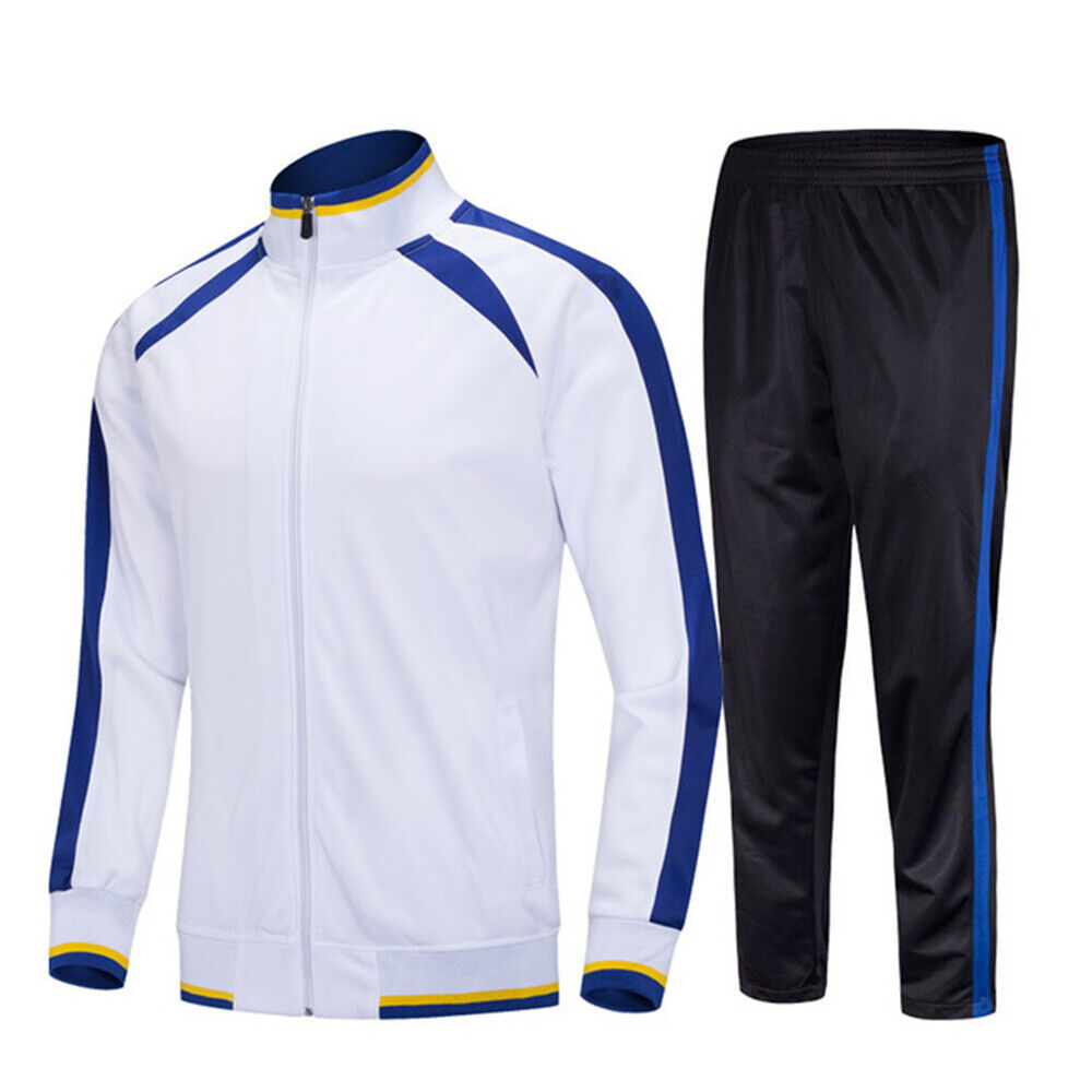 Mens Tracksuit 2 Piece Casual Pant Sweater Jacket Sweatsuit Sport Sweatshirt Set - Imagen 19 de 21