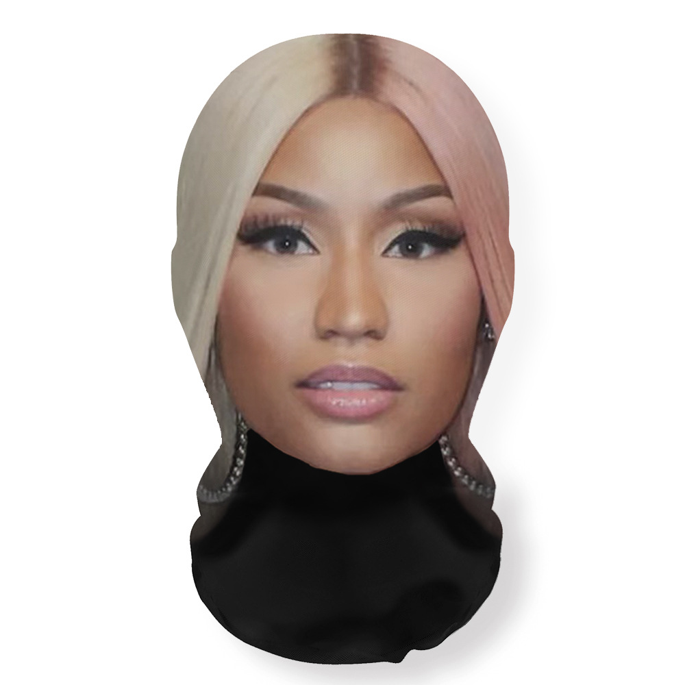 3D Stern Maske Cosplay Kopfbedeckung Hiphop Mode Sturmhaube elastisch Netz Vollgesicht - Bild 26 von 70