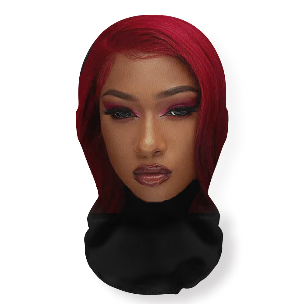 3D Stern Maske Cosplay Kopfbedeckung Hiphop Mode Sturmhaube elastisch Netz Vollgesicht - Bild 62 von 70