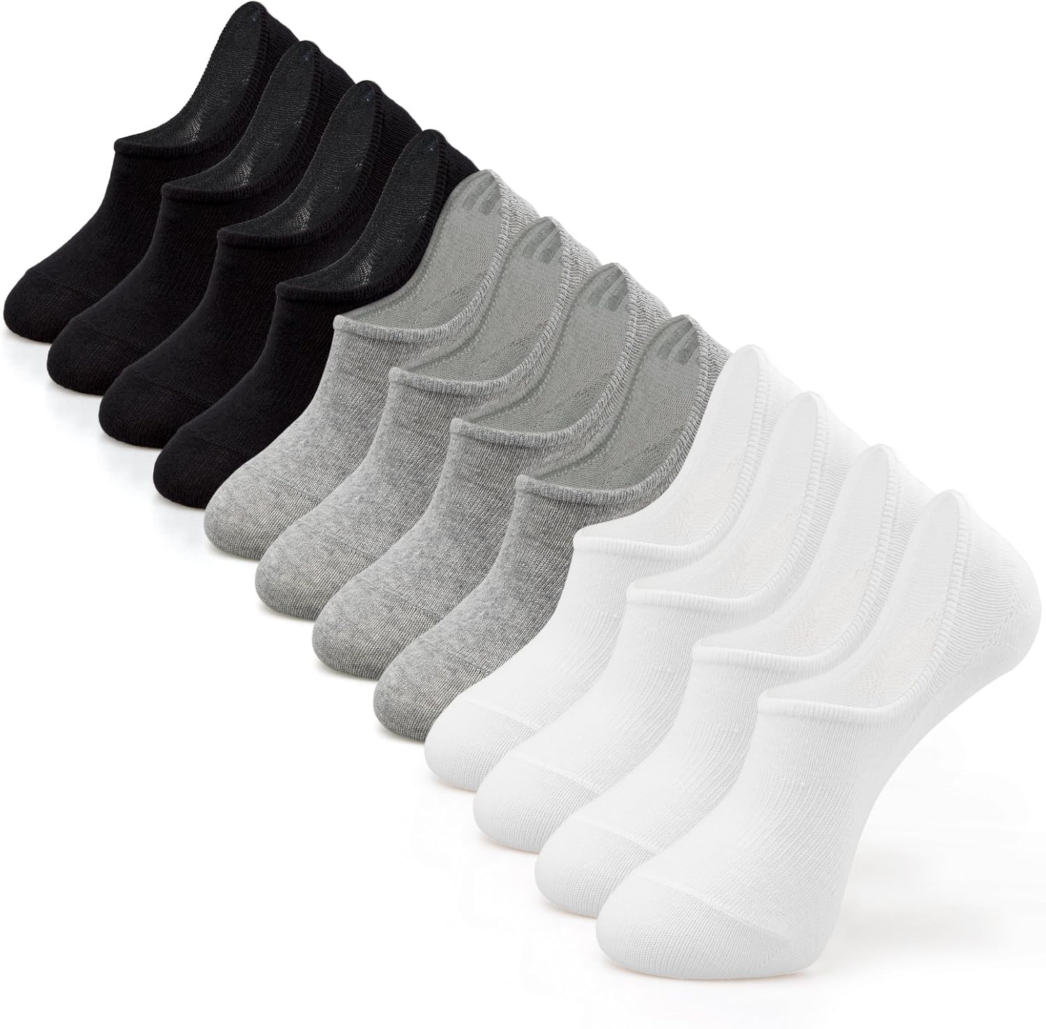 Low Cut Ankle Short Socks for Men Casual Athletic Socks with Non Slip Grip - Picture 30 of 39
