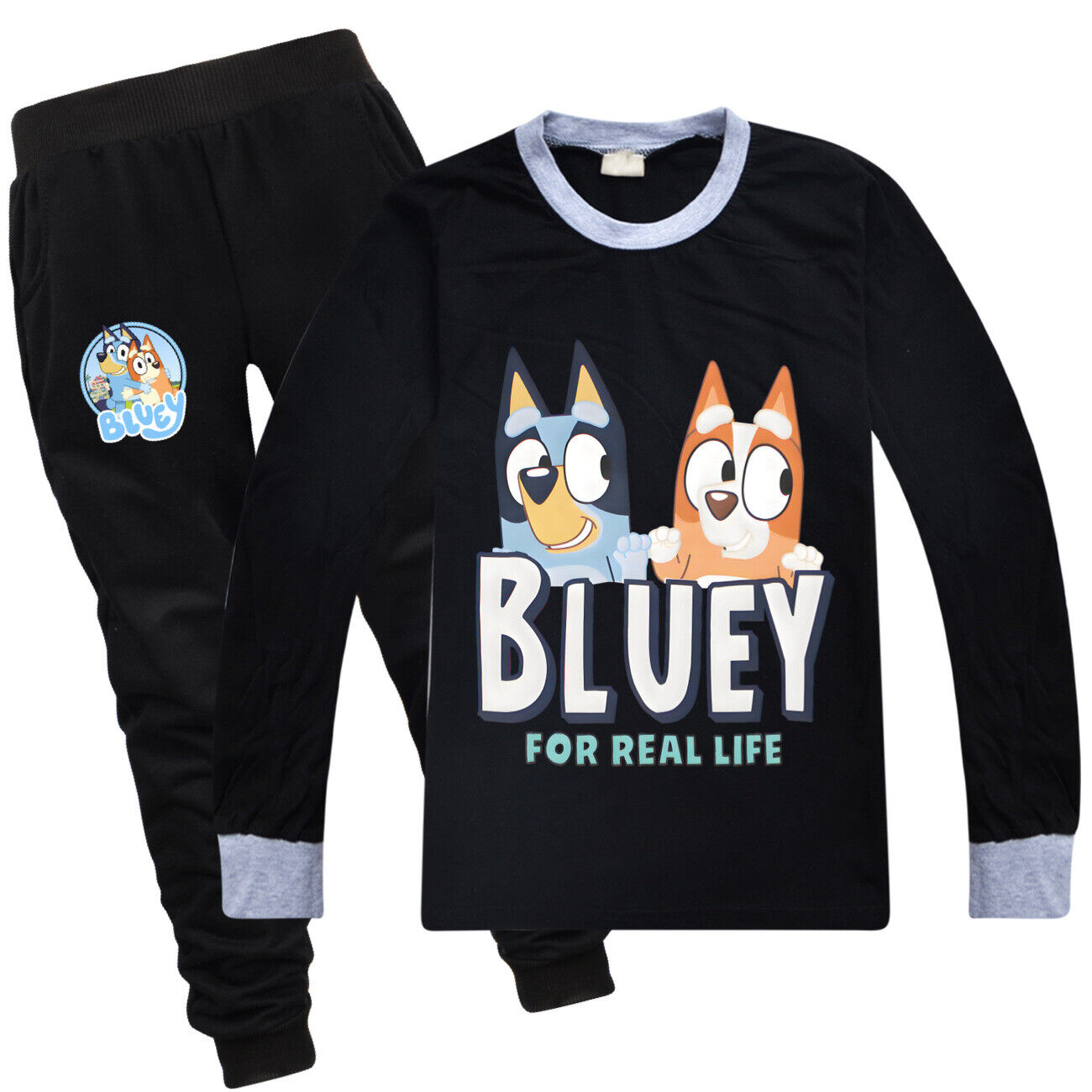 BLUEY Printed Cotton Long Sleeve T-Shirt Casual Trousers High Quality High Sales