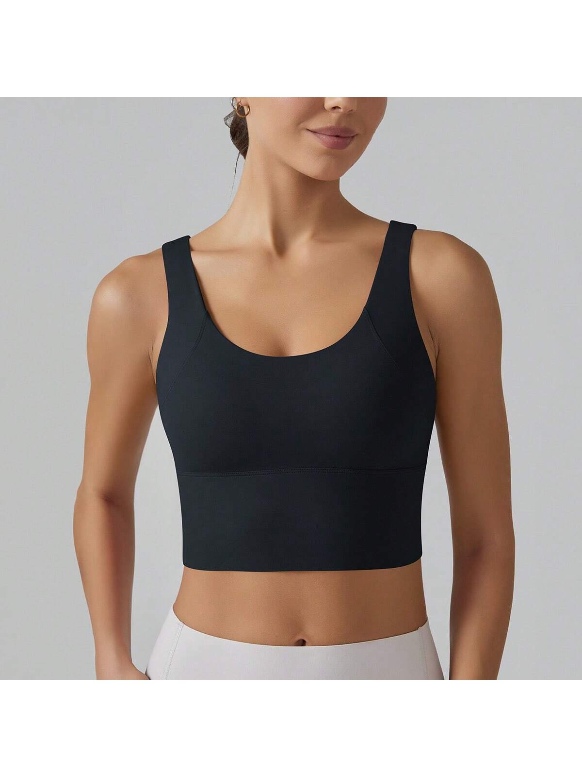 Women's Padded Sports Bra With Wide Straps And Medium Support - Bild 22 von 24