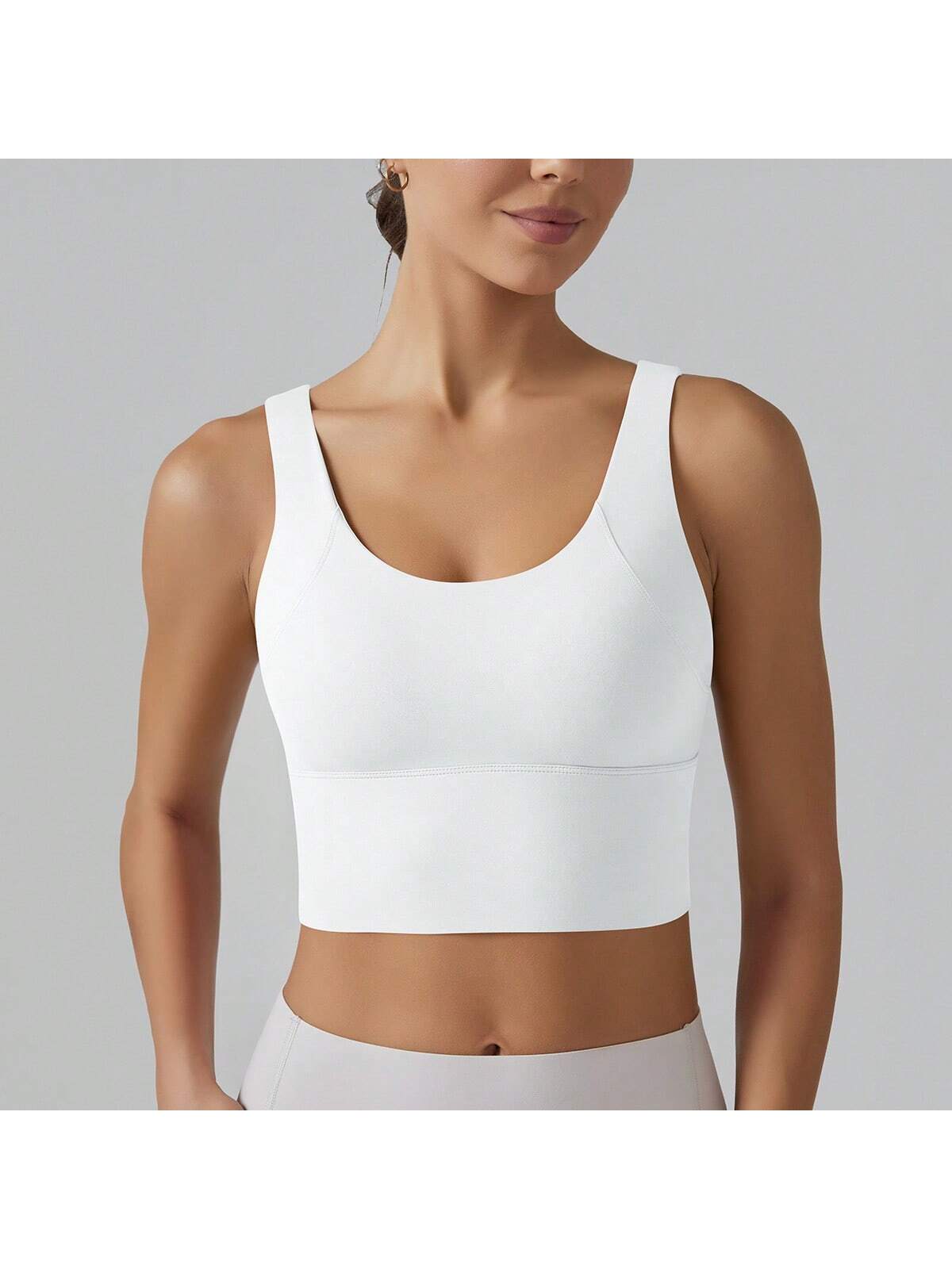 Women's Padded Sports Bra With Wide Straps And Medium Support - Bild 23 von 24