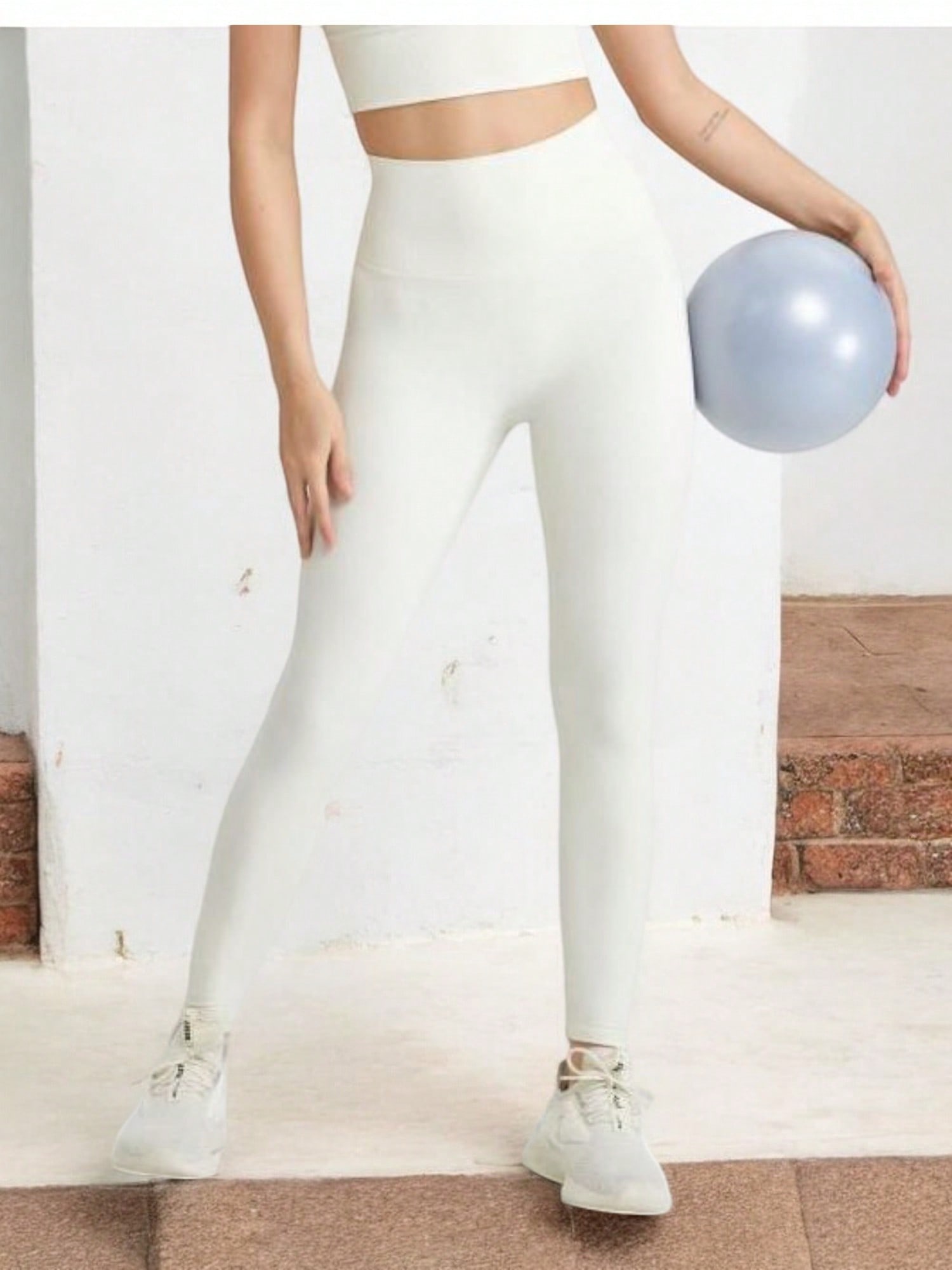 Damen High Waist Seamless Leggings mit dehnbarer Kompressionspassform - Bild 27 von 28