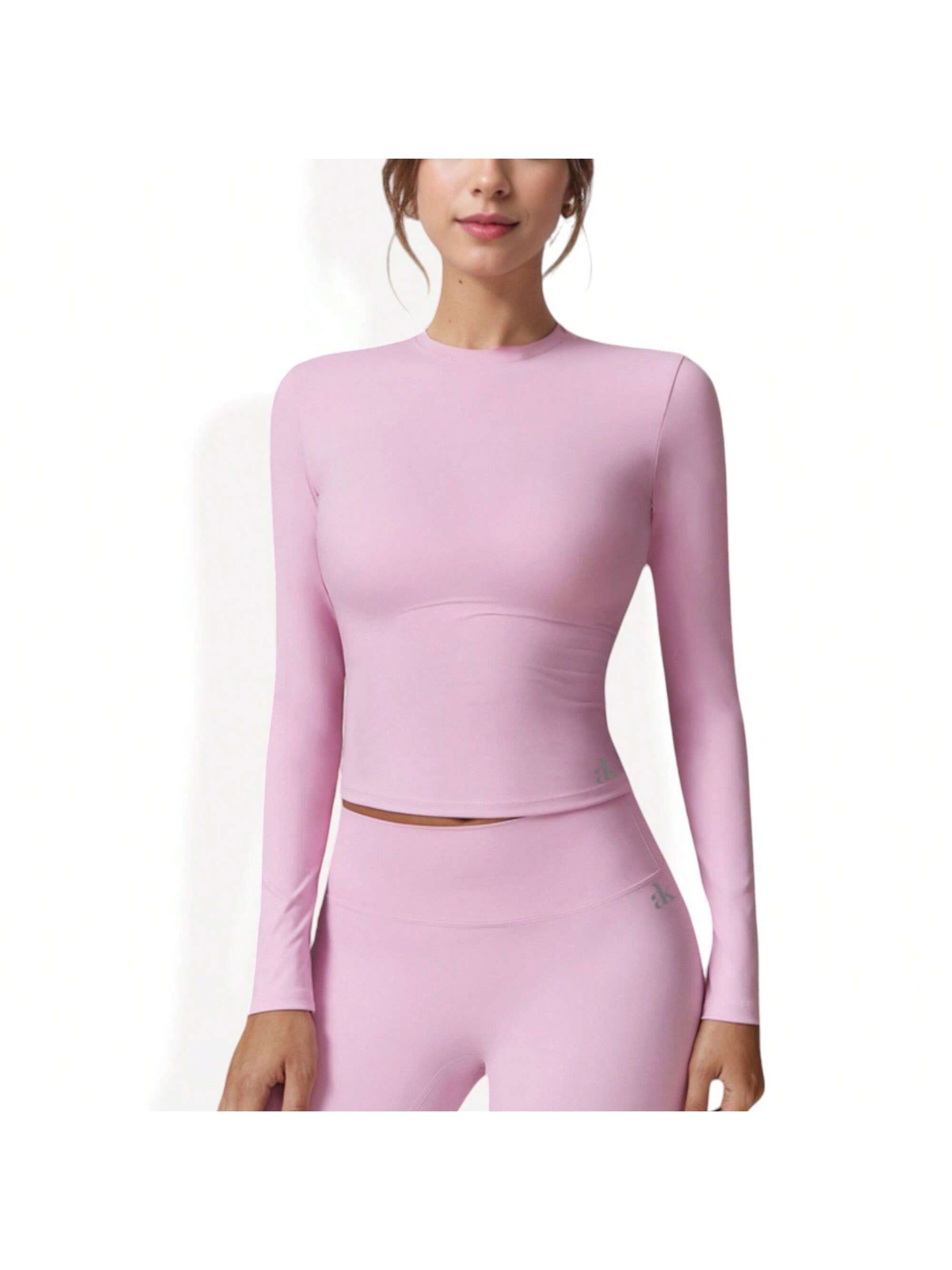 Top de compresión sin costuras de manga larga para mujer para entrenamiento y ropa deportiva - Imagen 27 de 30