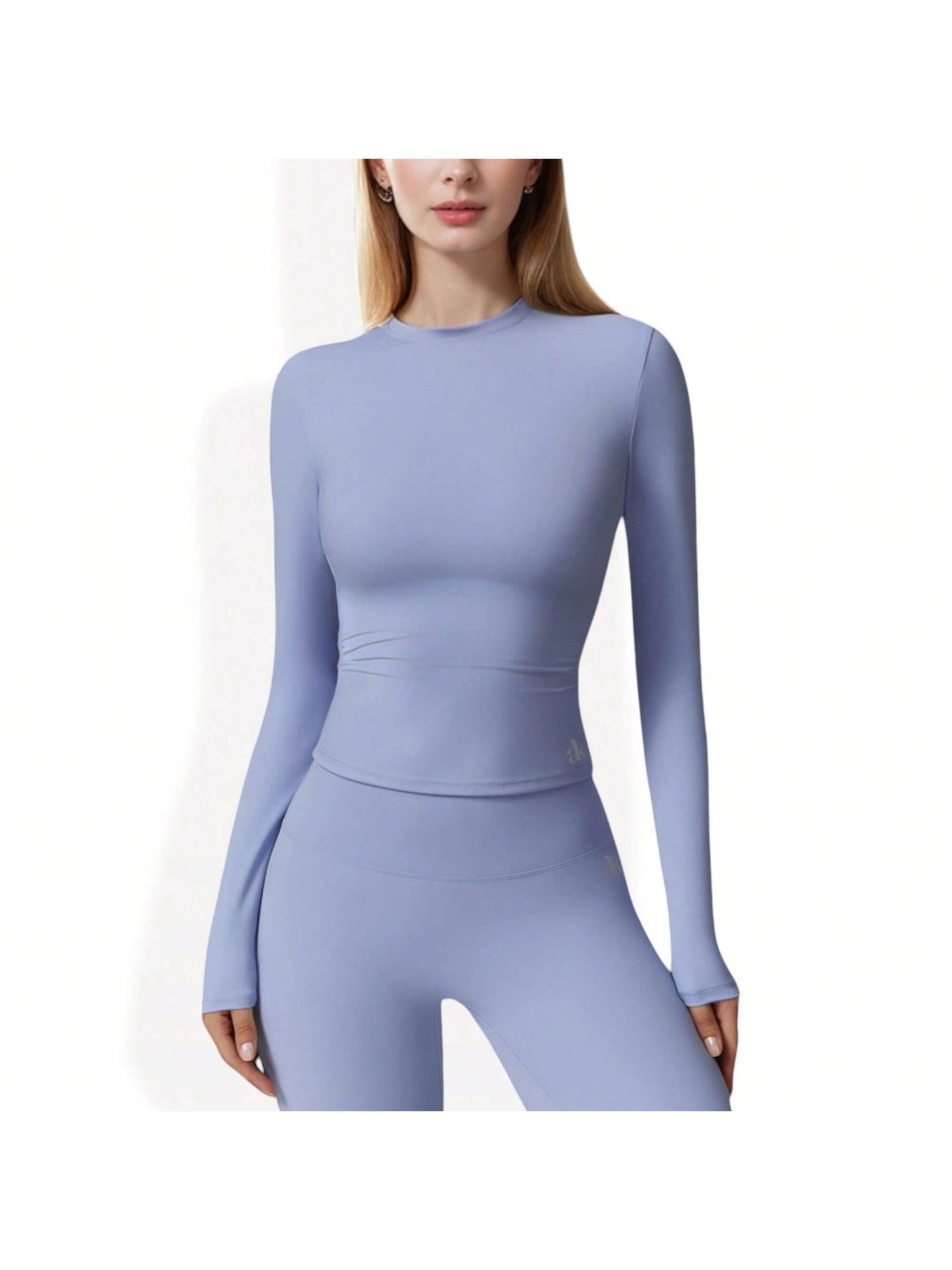 Top de compresión sin costuras de manga larga para mujer para entrenamiento y ropa deportiva - Imagen 28 de 30