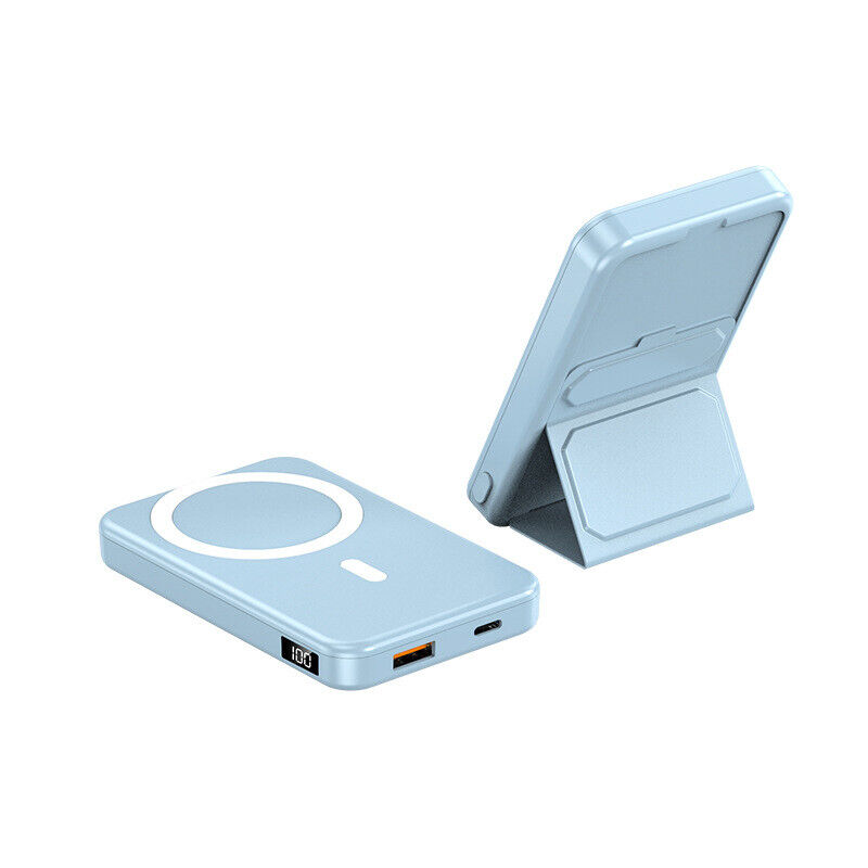 10000mAh Power Bank Magnetic Wireless Foldable Kickstand iPhone16Pro/15/14/13/12 - Picture 21 of 27