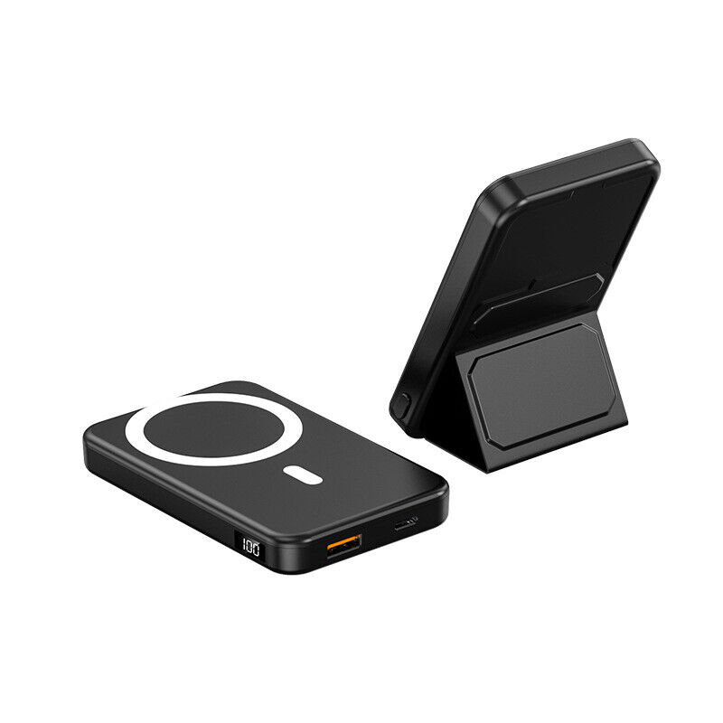 10000mAh Power Bank Magnetic Wireless Foldable Kickstand iPhone16Pro/15/14/13/12 - Picture 25 of 27