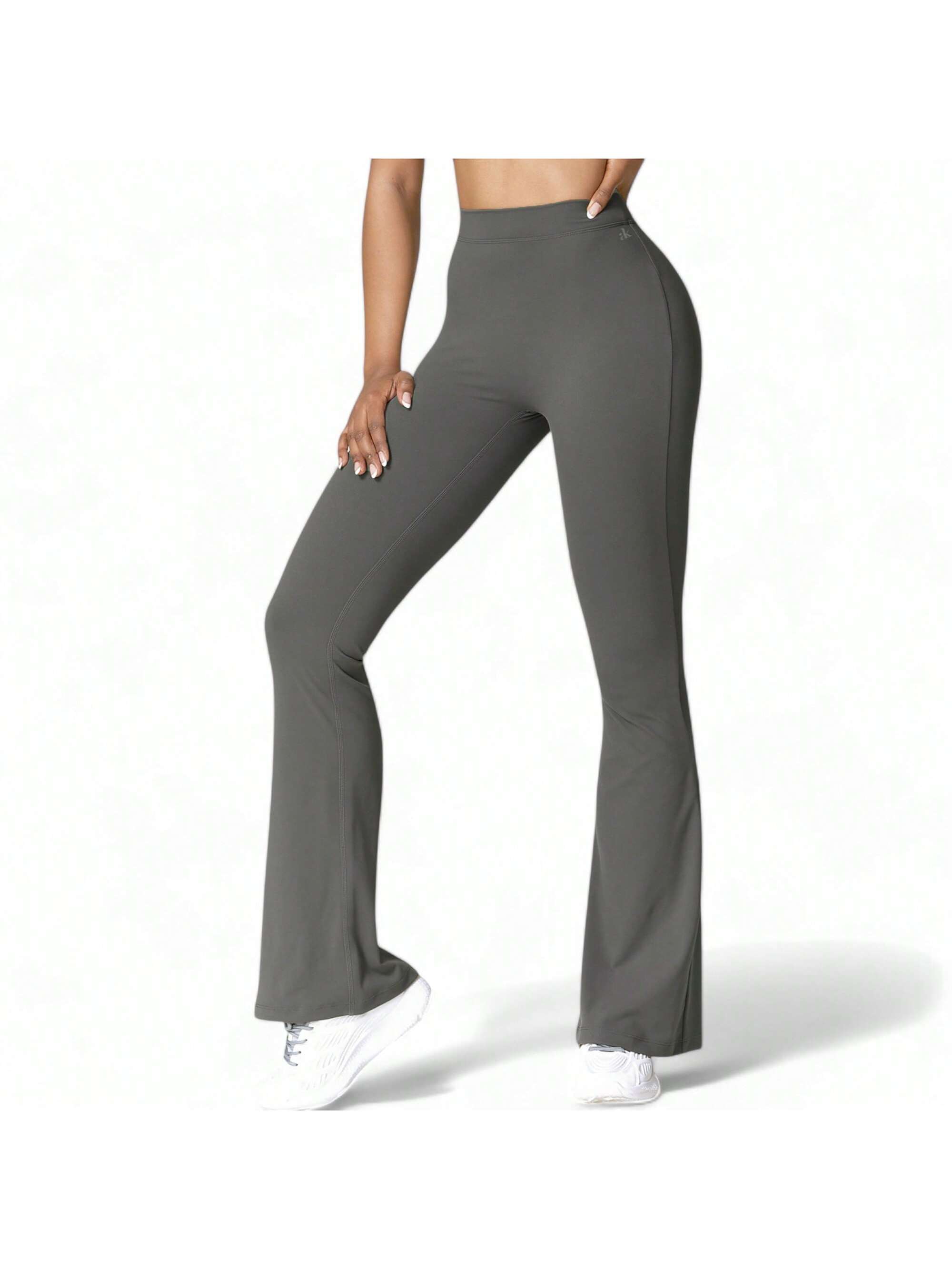 Damen High Waist ausgestellte Leggings mit gerafftem Rückendetail - Bild 25 von 29