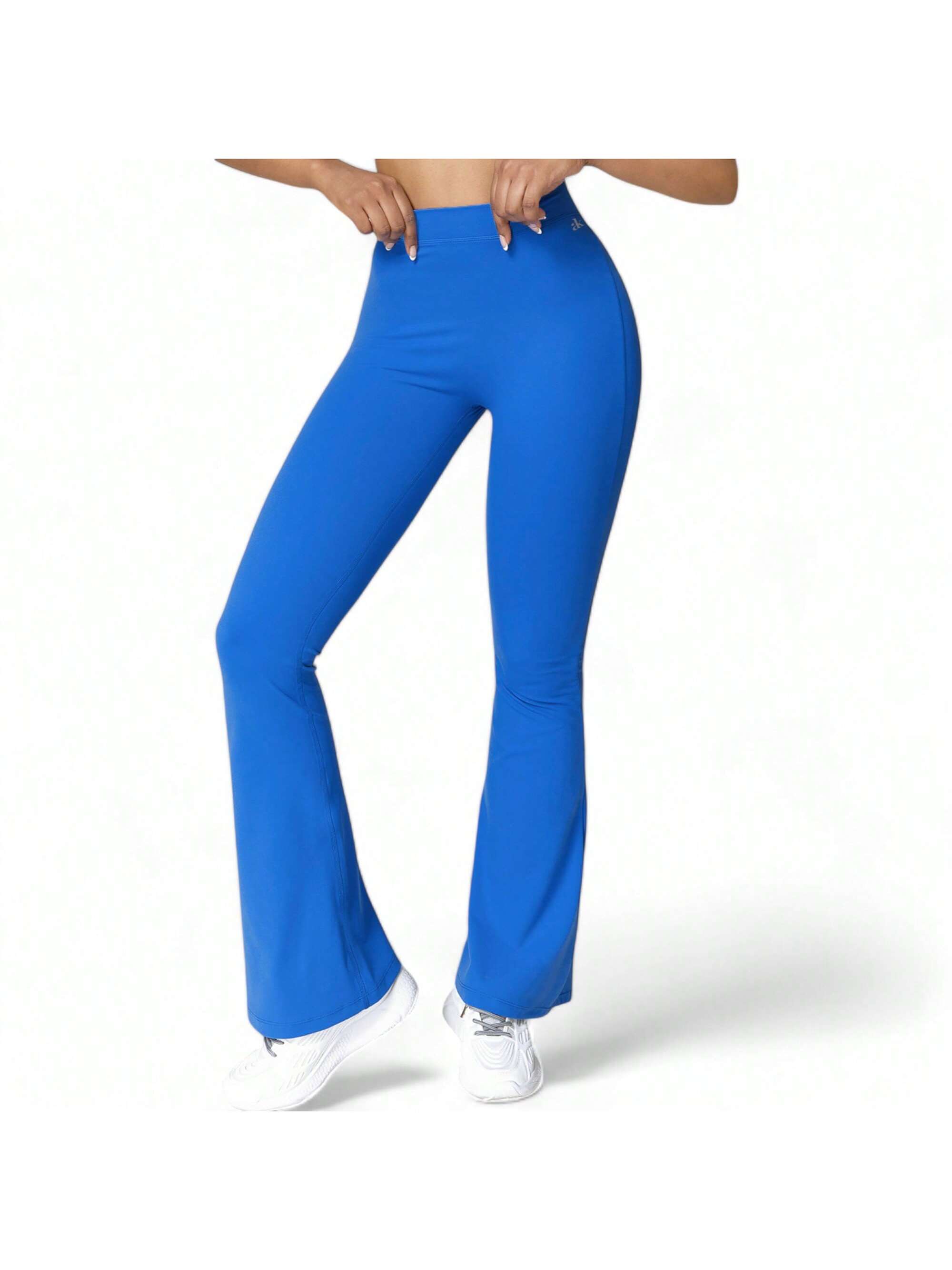 Damen High Waist ausgestellte Leggings mit gerafftem Rückendetail - Bild 26 von 29