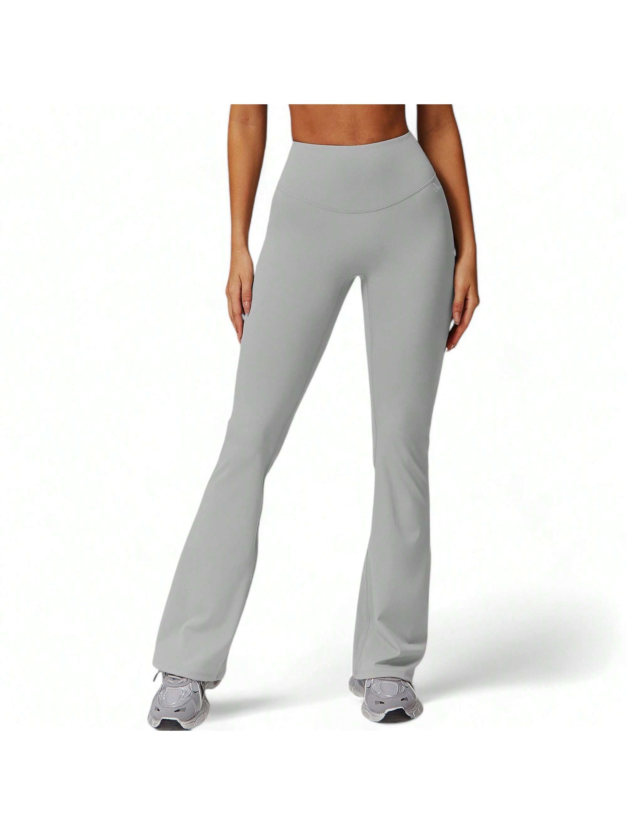 Pantalones de yoga para mujer cintura alta acampanados pierna - Imagen 25 de 29