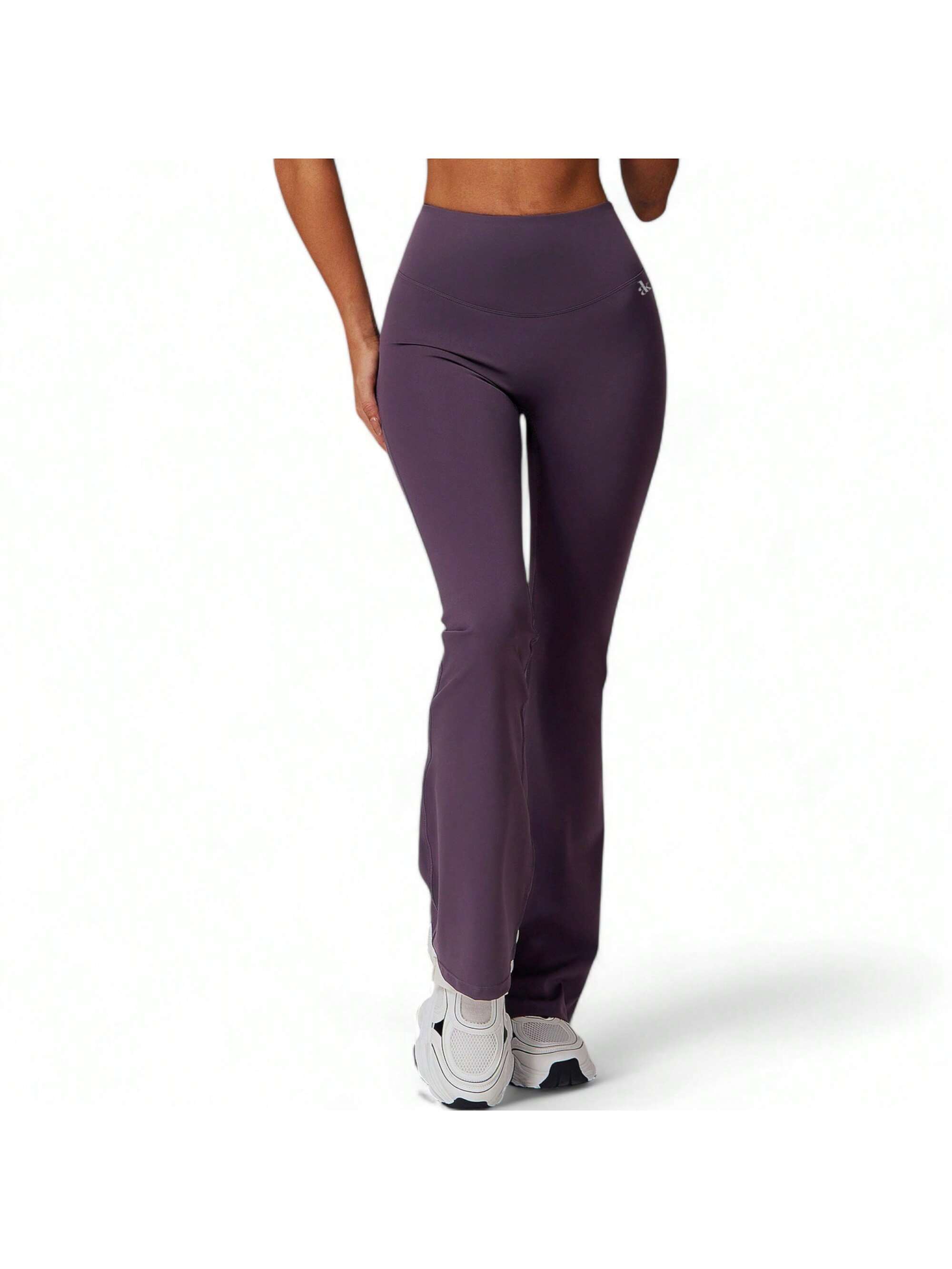 Pantalones de yoga para mujer cintura alta acampanados pierna - Imagen 28 de 29