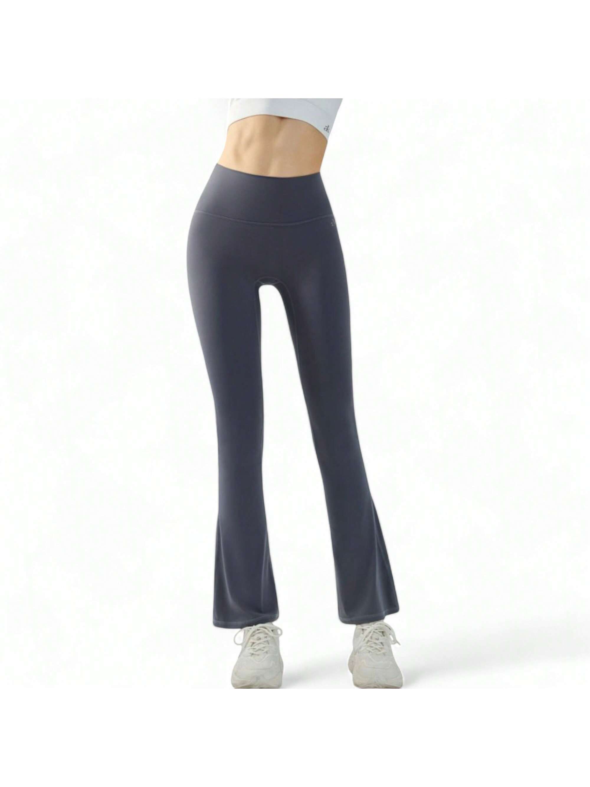 Damen High Waist Flare Leggings mit Stretchstoff - Bild 23 von 24