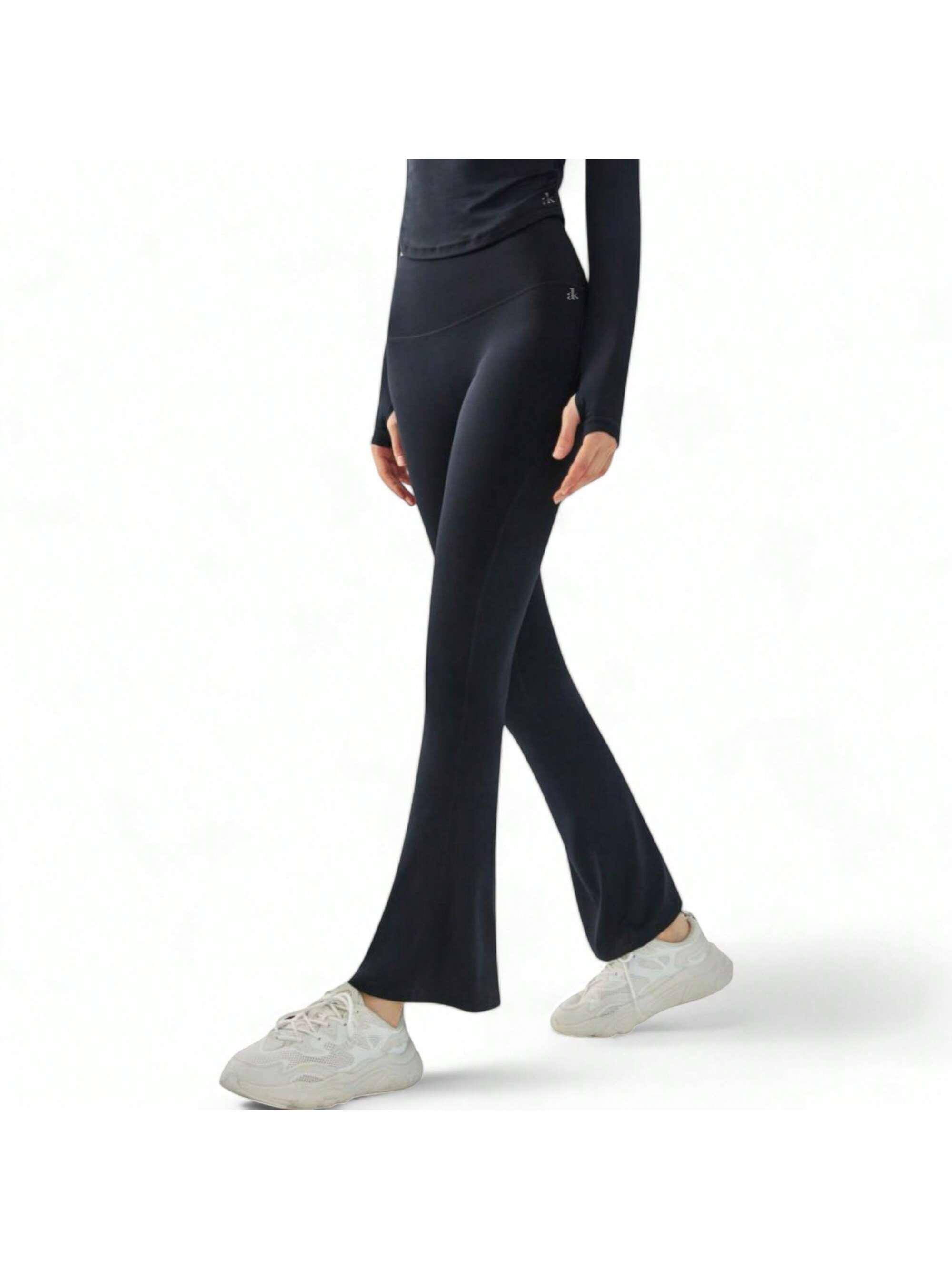 Damen High Waist Flare Leggings mit Stretchstoff - Bild 21 von 24