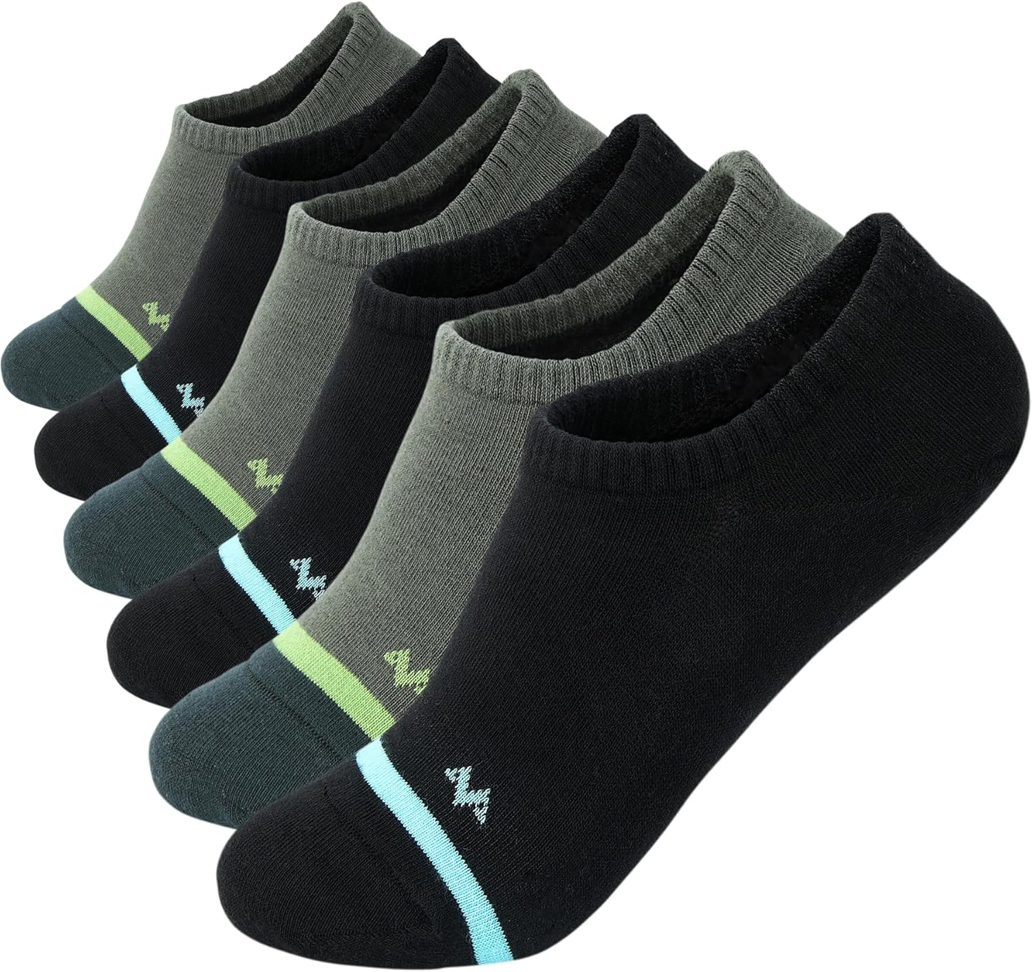 No Show Socks Mens 7/8 Pair Cotton Thin Non Slip Low Cut Men Invisible Sock - Picture 18 of 31
