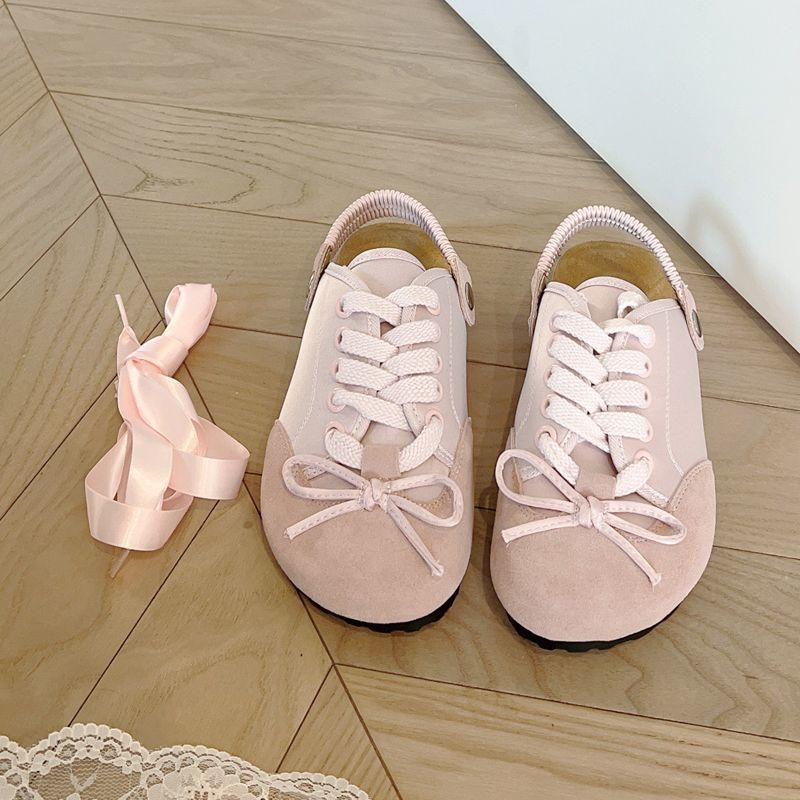 Fliege zwei auf Sandalen Damen Sommer Stil dicker Boden silber runder Kopf - Bild 8 von 8