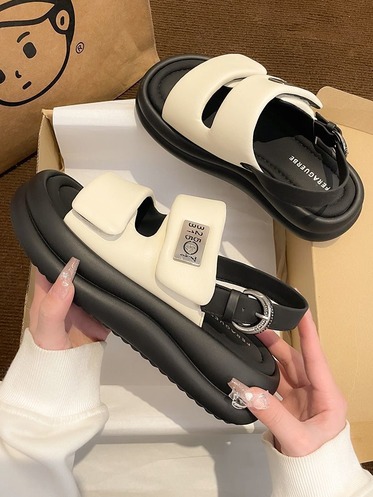 Offene Zehen Sandalen Neu Strandschuhe Meer Mode Biskuit Römer Schuhe - Bild 11 von 16