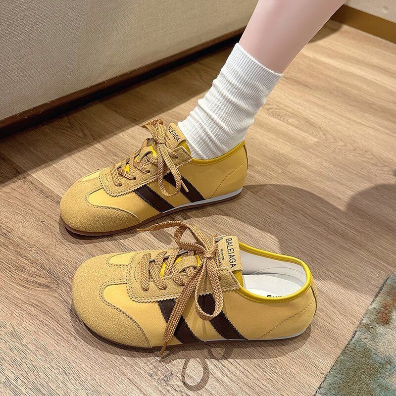 Scarpe da allenamento primaverili tedesche donna flat forrest gump shoes donna retrò - Foto 10 di 17