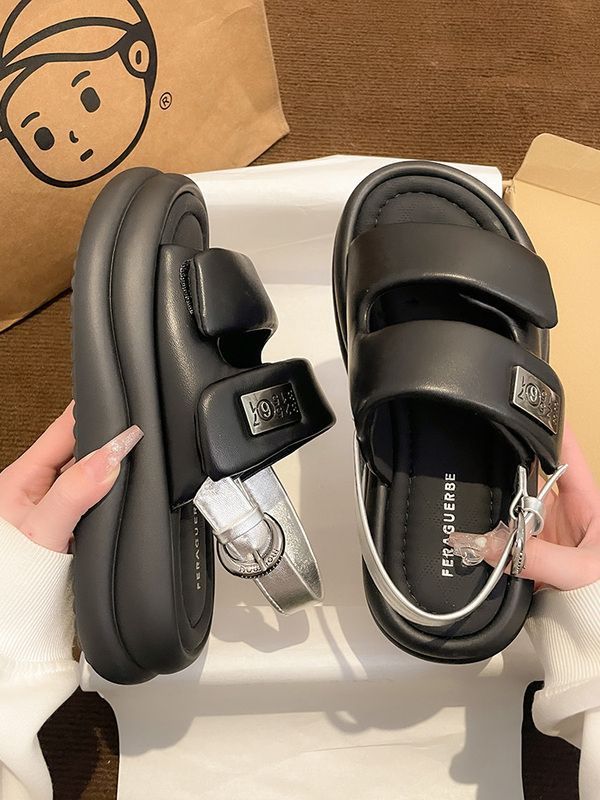 Offene Zehen Sandalen Neu Strandschuhe Meer Mode Biskuit Römer Schuhe - Bild 16 von 16