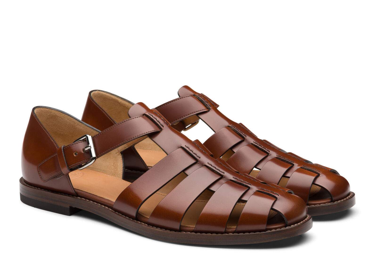 Scarpe sandali pescatore uomo estivi punta chiusa fibbia scavata traspirante CALDO - Foto 24 di 24