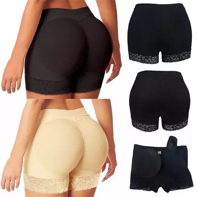 Women Body Shaper FAKE ASS Butt Lifter Slimming Tummy Control Lace Padded Pantie - Picture 10 of 11