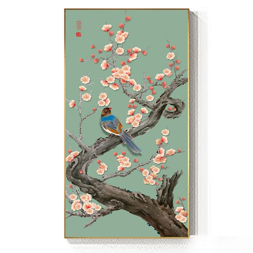 Flower and Bird Landscape Poster Prints Canvas Paintings Wall Art - Picture 9 of 10