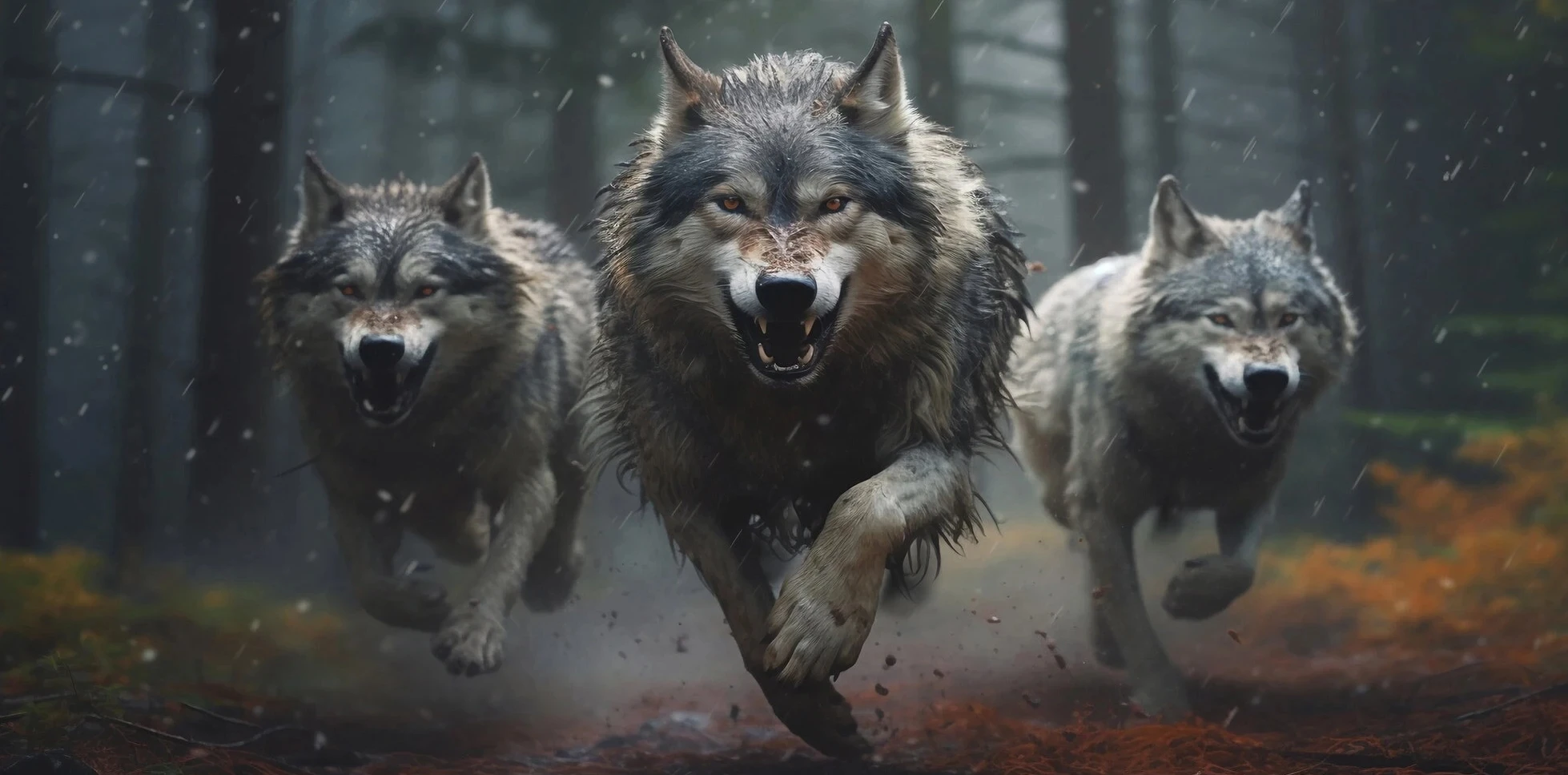 Wolf Running Howl Animal Canvas Painting Wall Art Posters Prints Picture - Bild 4 von 4