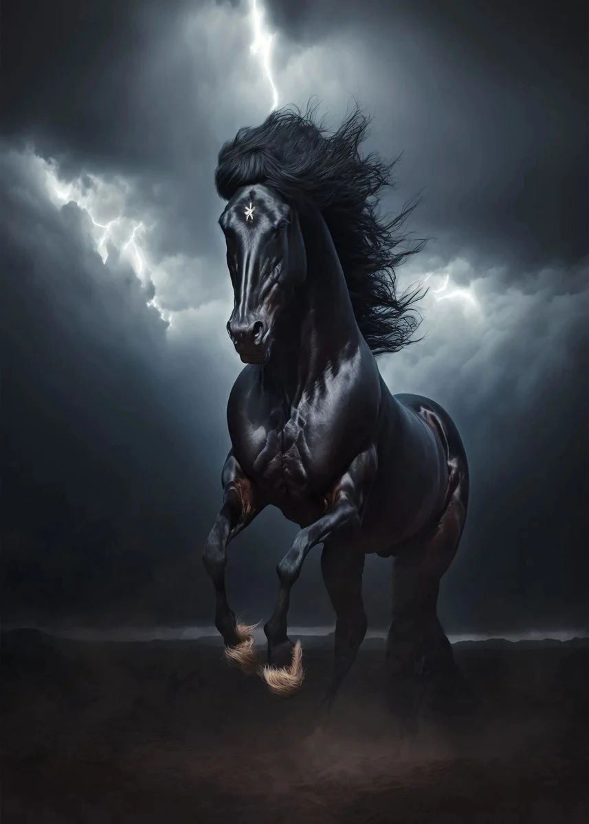 Wild Horses Animal Canvas Painting Wall Art Posters Prints Picture - Picture 7 of 14