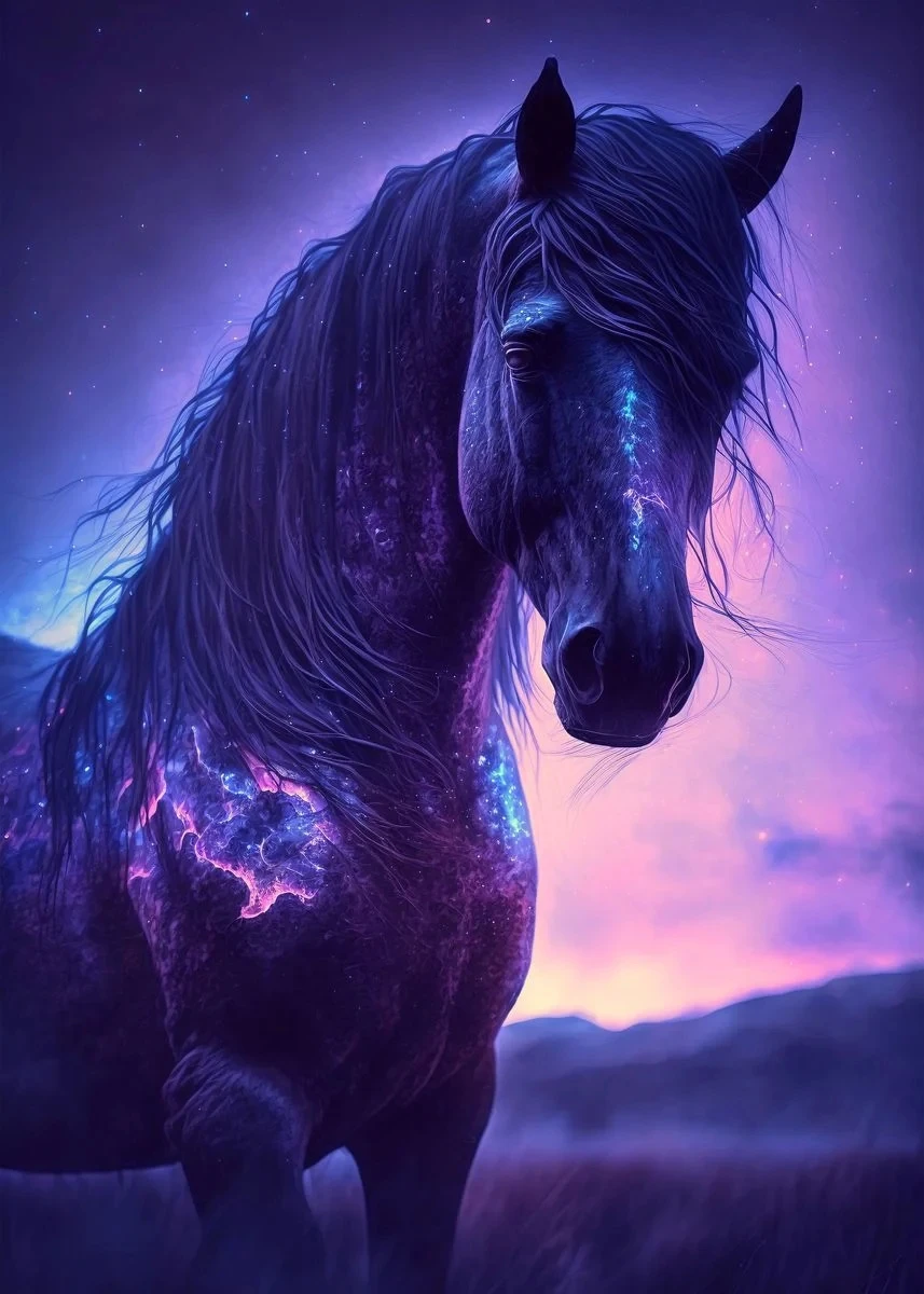 Wild Horses Animal Canvas Painting Wall Art Posters Prints Picture - Picture 9 of 14