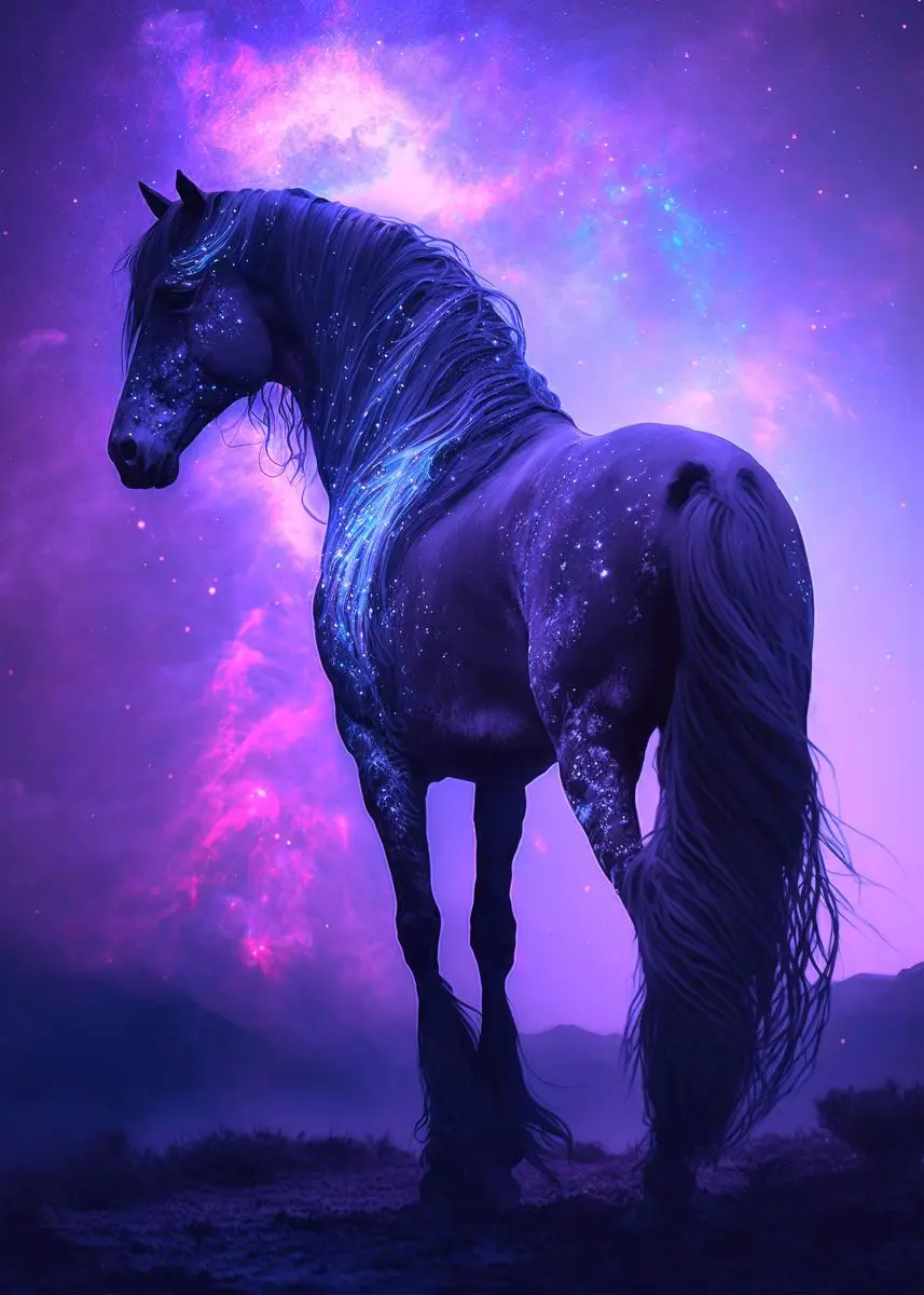 Wild Horses Animal Canvas Painting Wall Art Posters Prints Picture - Picture 10 of 14
