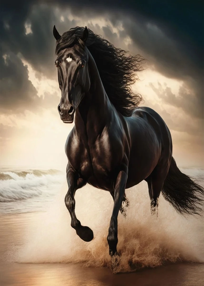 Wild Horses Animal Canvas Painting Wall Art Posters Prints Picture - Picture 14 of 14