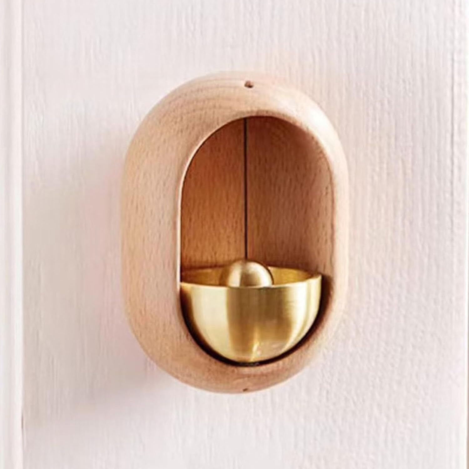 Dopamine Magnetic Doorbell, Door Chime for Shops, Walnut Wood & Brass Alert - Bild 16 von 41