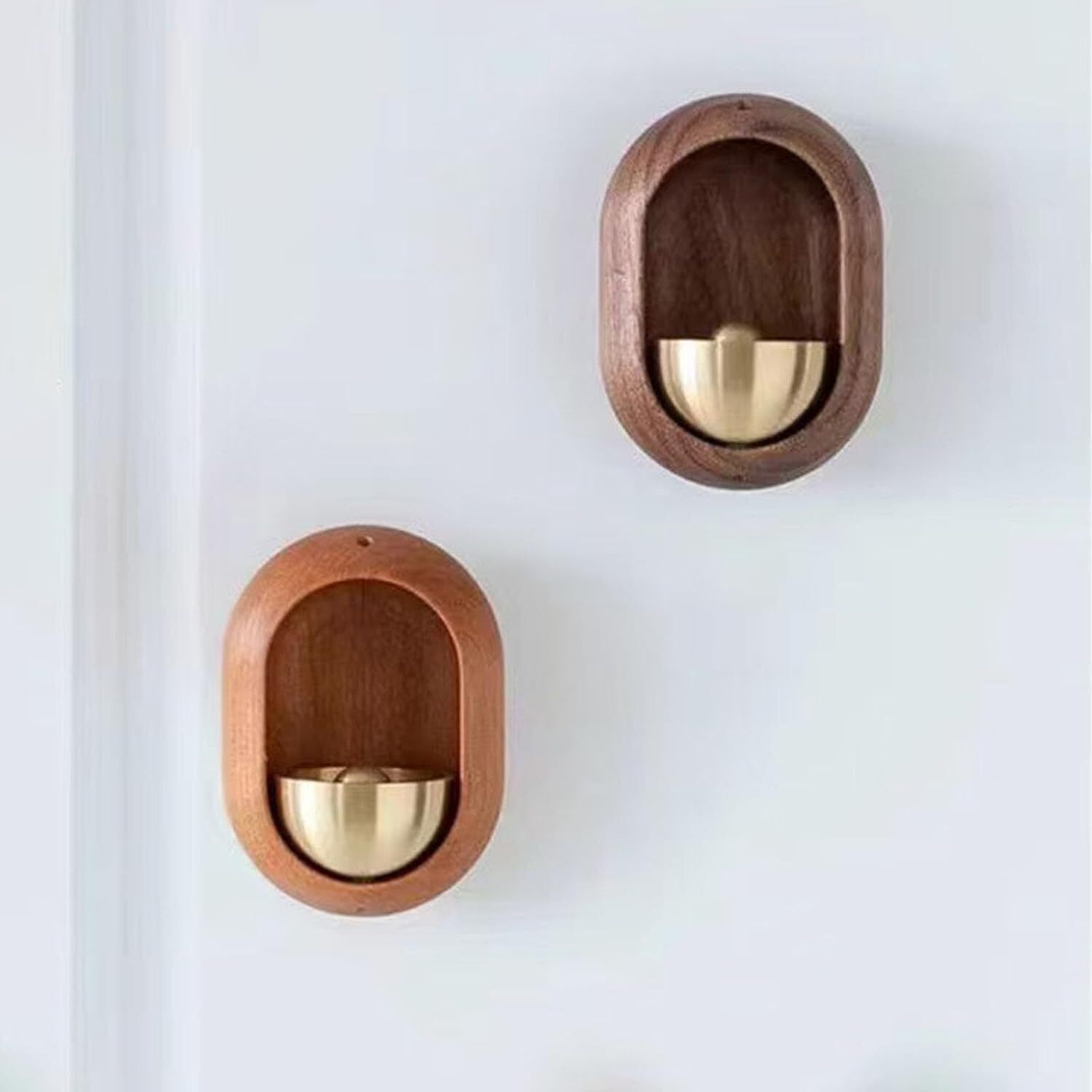 Dopamine Magnetic Doorbell, Door Chime for Shops, Walnut Wood & Brass Alert - Bild 21 von 41