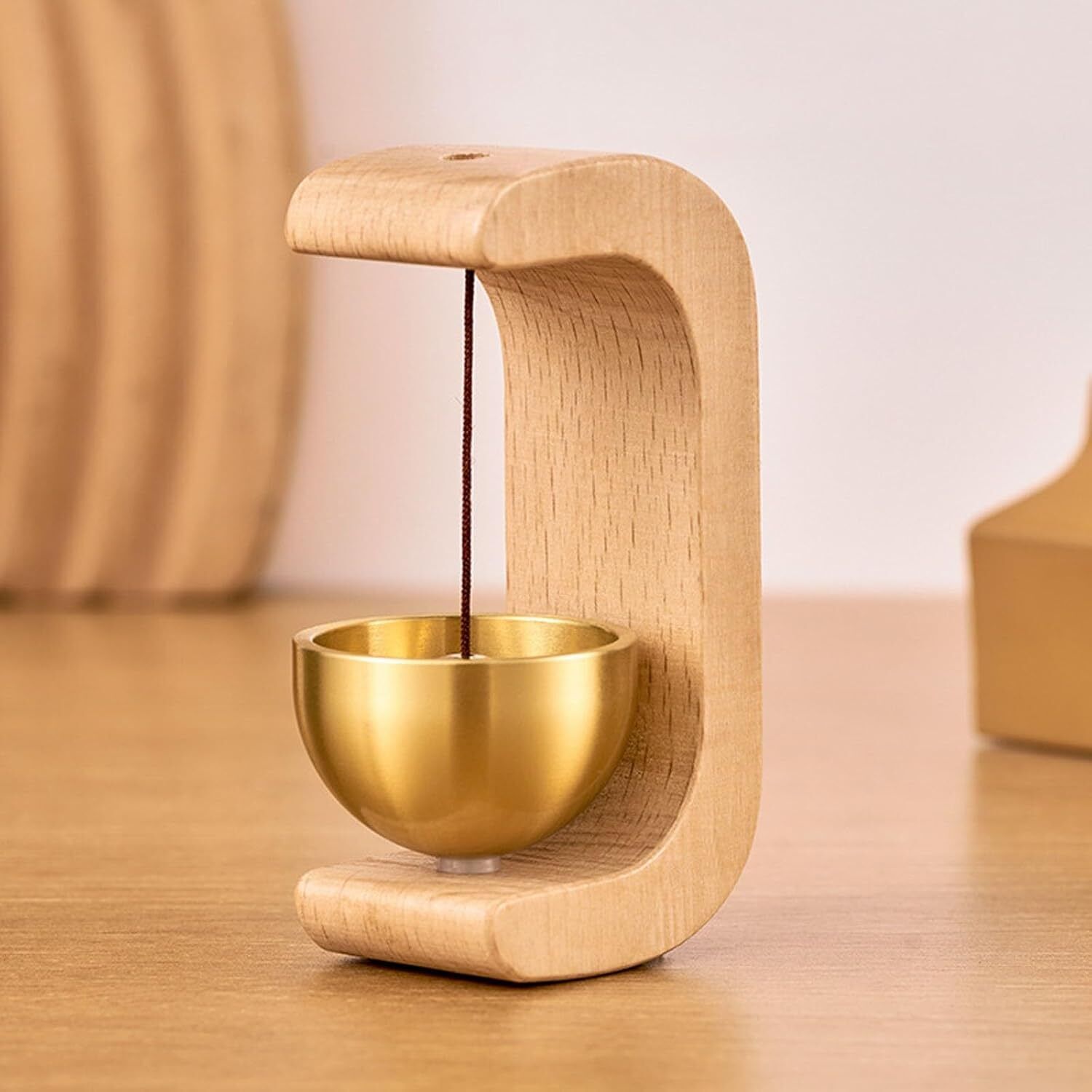 Dopamine Magnetic Doorbell, Door Chime for Shops, Walnut Wood & Brass Alert - Bild 28 von 41