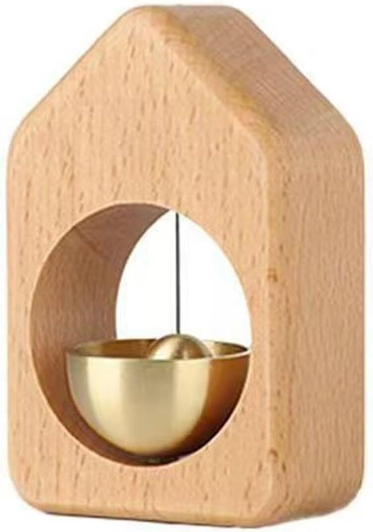 Dopamine Magnetic Doorbell, Door Chime for Shops, Walnut Wood & Brass Alert - Bild 35 von 41