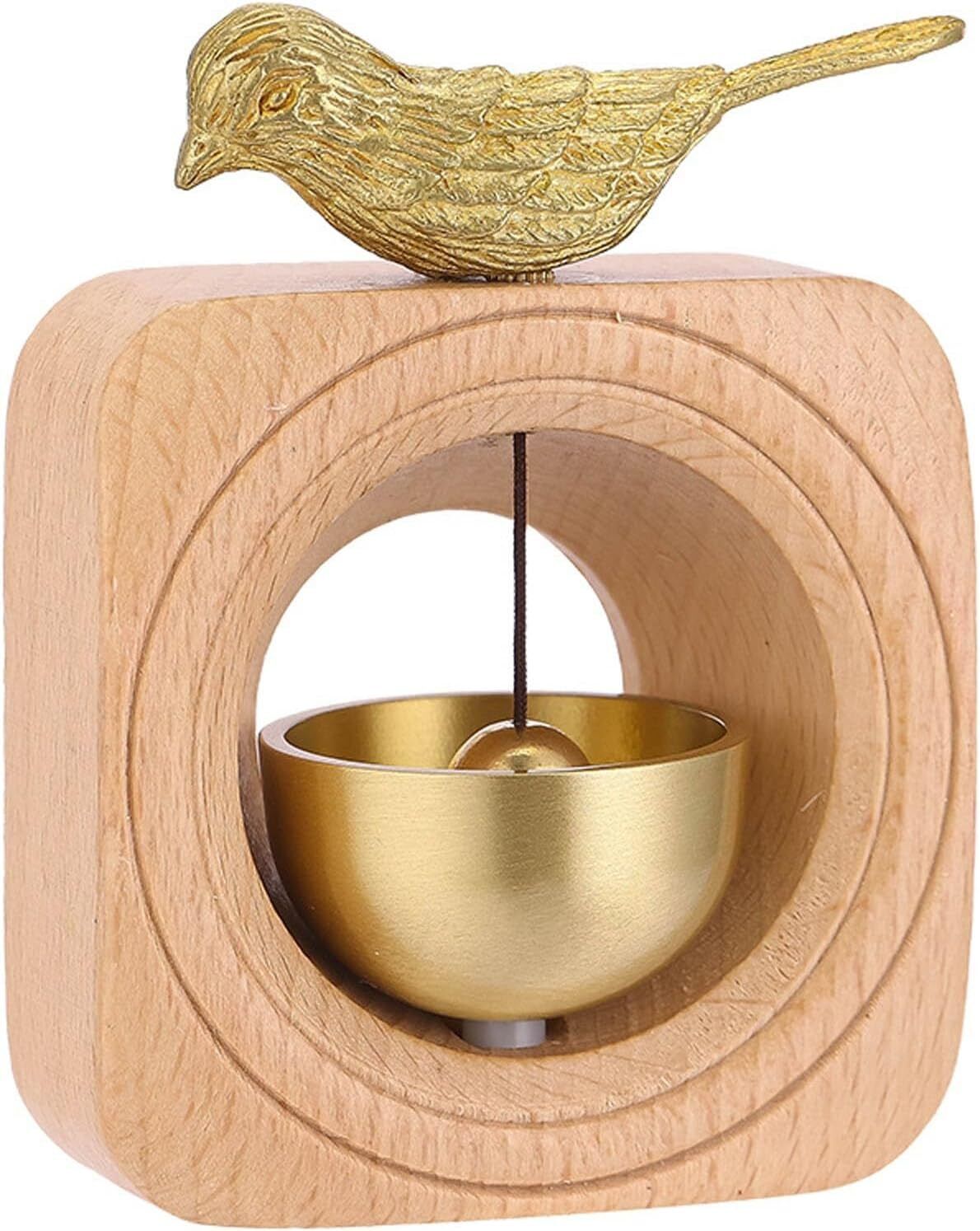 Dopamine Magnetic Doorbell, Door Chime for Shops, Walnut Wood & Brass Alert - Bild 40 von 41