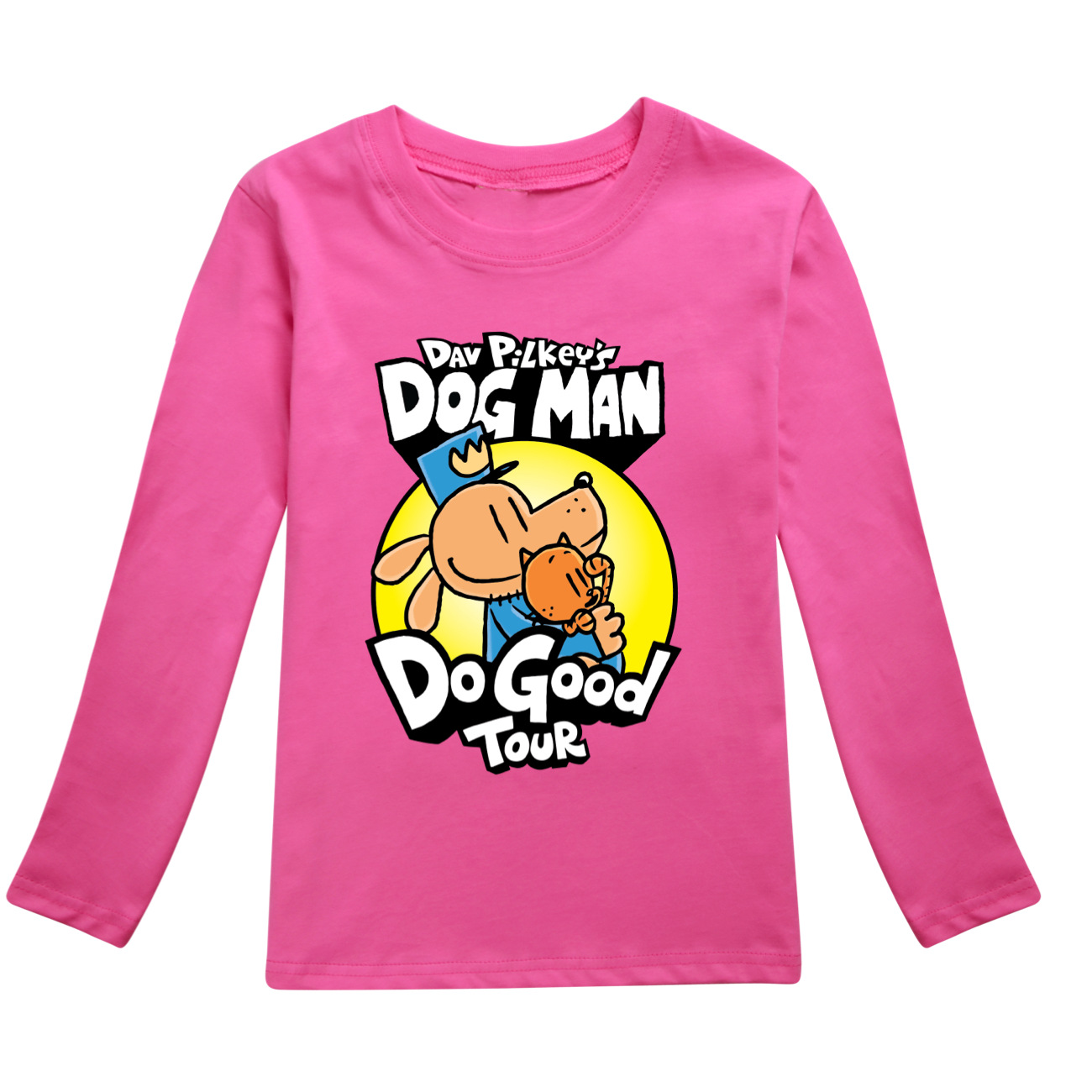 Boys Girls Dog Man Long Sleeve T-Shirt Kids Casual Cotton T Shirt Top 2-13 Years - Bild 38 von 40