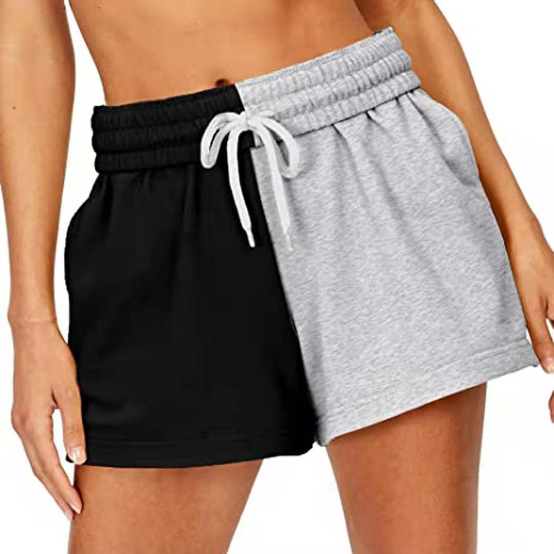 Summer Women's High Waist Fashion Loose Casual Elastic Waist Sports Shorts - Picture 5 of 6