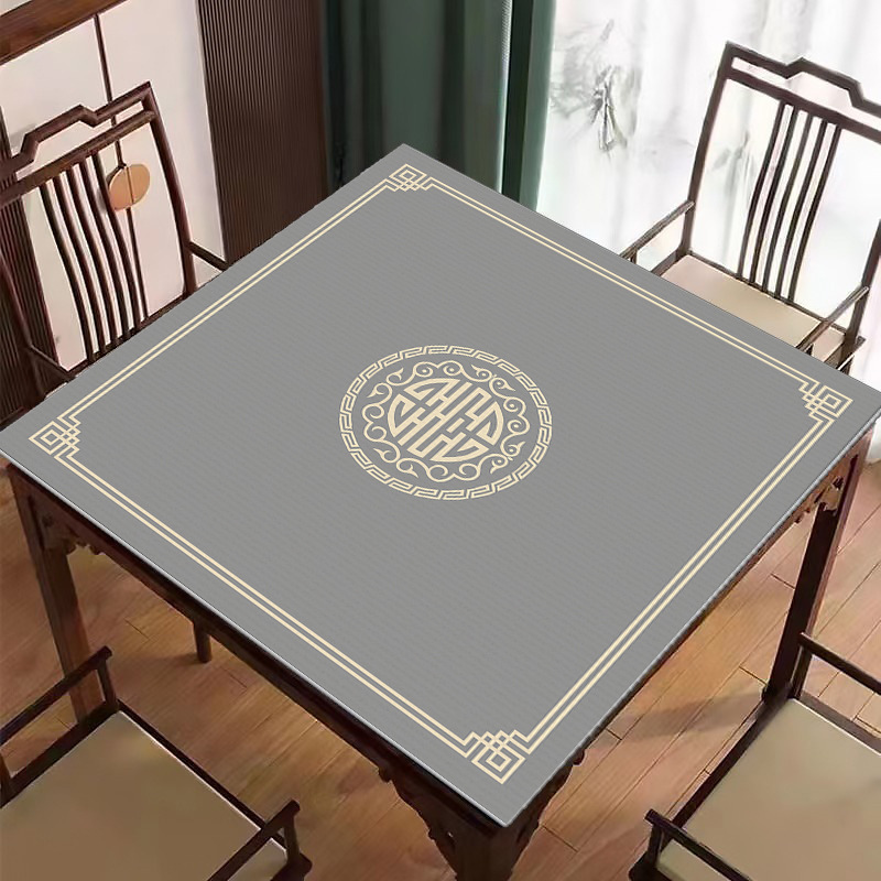 Neu Chinesische Mahjong Tischdecke Kristall Samt Pokertisch Matte Waschbar - Bild 20 von 36