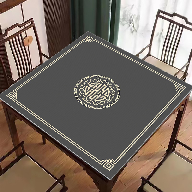 Neu Chinesische Mahjong Tischdecke Kristall Samt Pokertisch Matte Waschbar - Bild 21 von 36