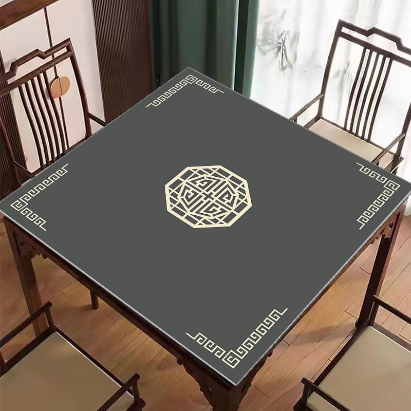 Neu Chinesische Mahjong Tischdecke Kristall Samt Pokertisch Matte Waschbar - Bild 25 von 36