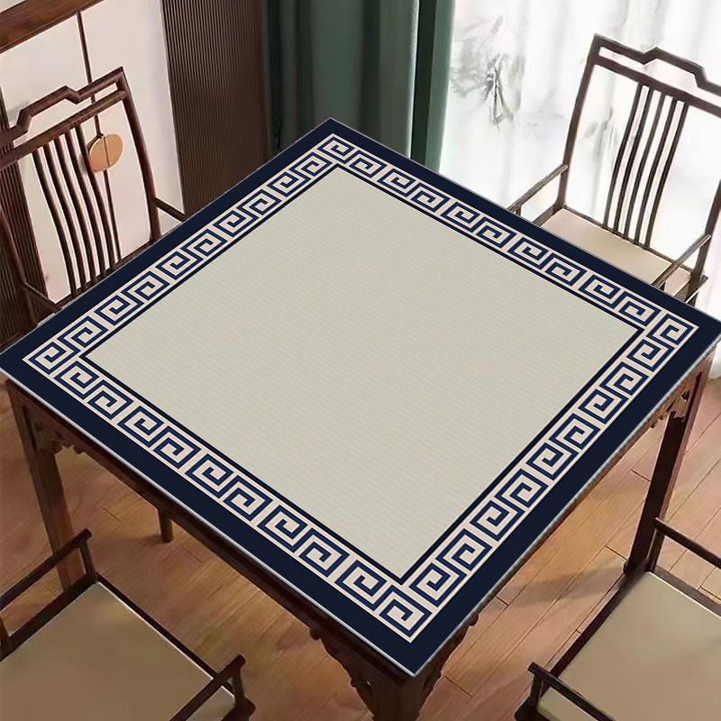 Neu Chinesische Mahjong Tischdecke Kristall Samt Pokertisch Matte Waschbar - Bild 34 von 36