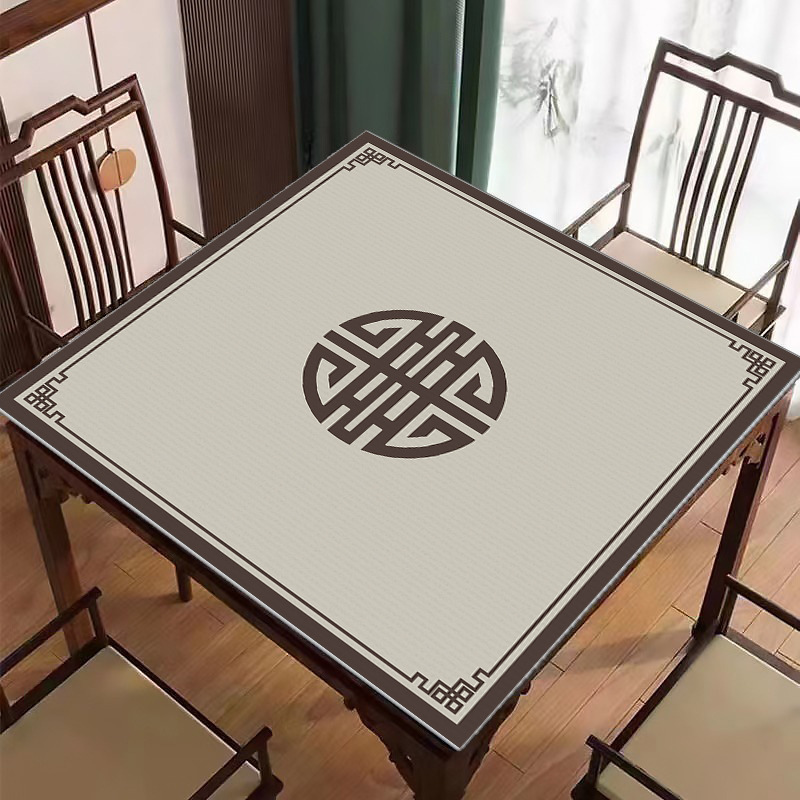 Neu Chinesische Mahjong Tischdecke Kristall Samt Pokertisch Matte Waschbar - Bild 35 von 36