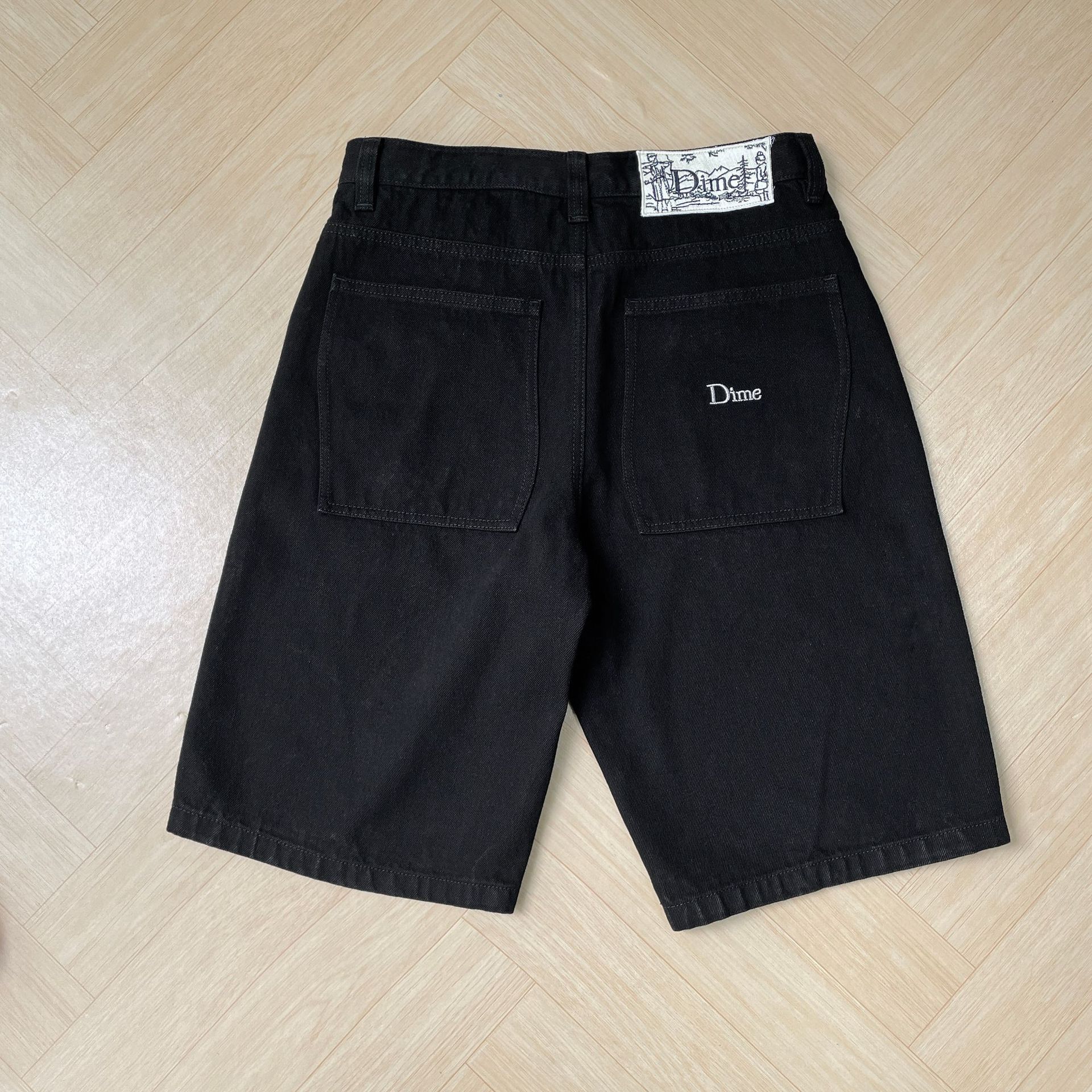 Herren Jeans Hose Baggy Hip-Hop Denim Regular Jeanshose Skateboard Shorts - Bild 13 von 14