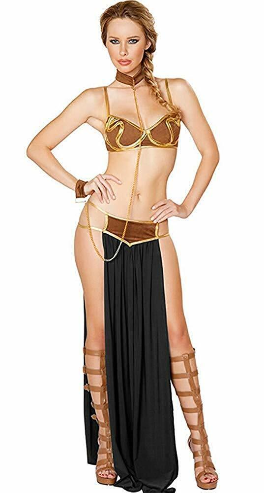 New Sexy Star Wars Women Princess Leia Cosplay Bra Top Dress Bikini Costume - Picture 21 of 21