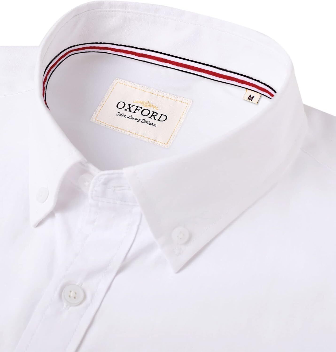 Men's Oxford Button-Down Long Sleeve Work Casual Shirt with Pocket - Picture 26 of 241