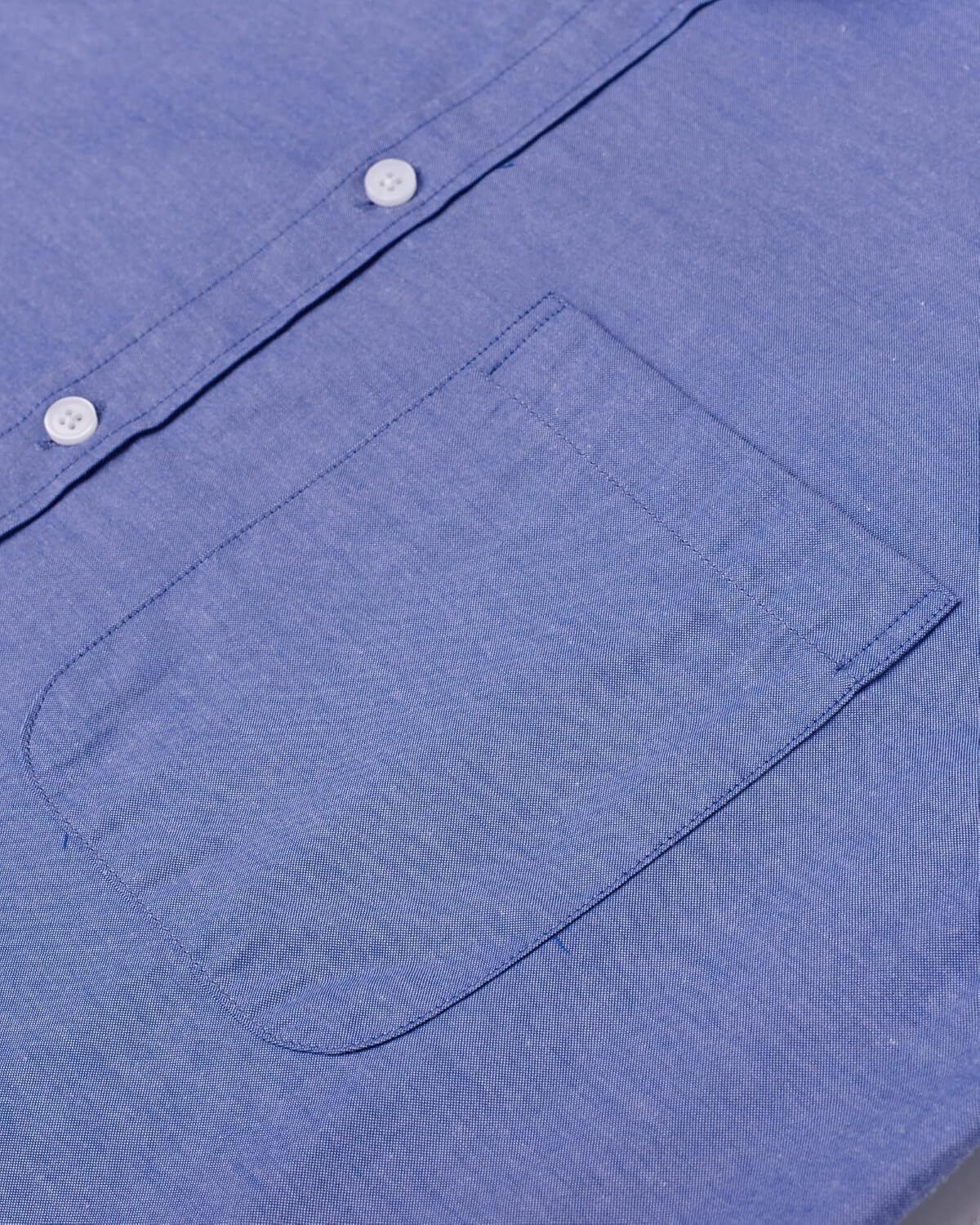 Men's Oxford Button-Down Long Sleeve Work Casual Shirt with Pocket - Picture 32 of 241